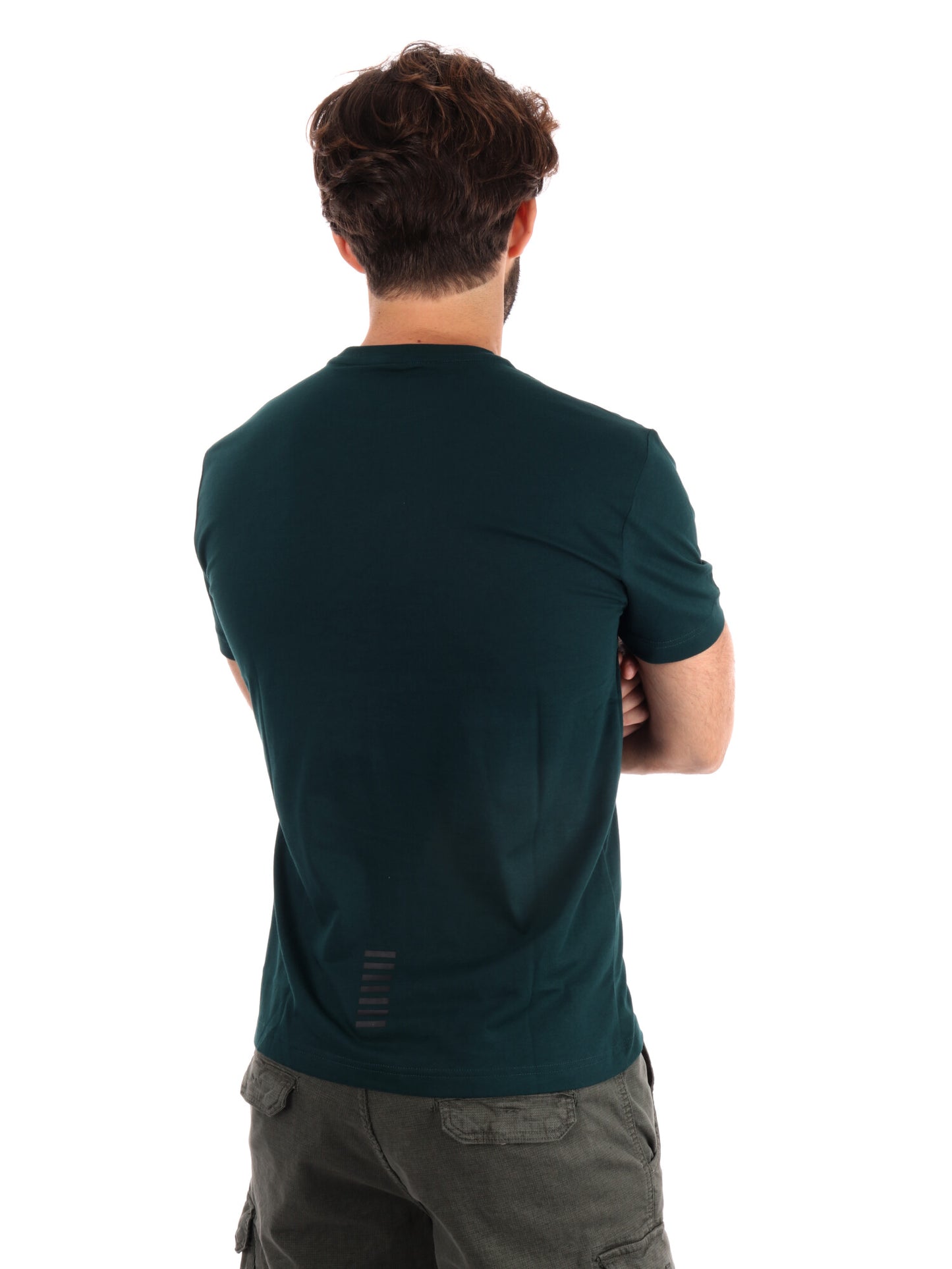 T-SHIRT CORE IDENTITY EA7 EMPORIO ARMANI UOMO VERDE SCURO
