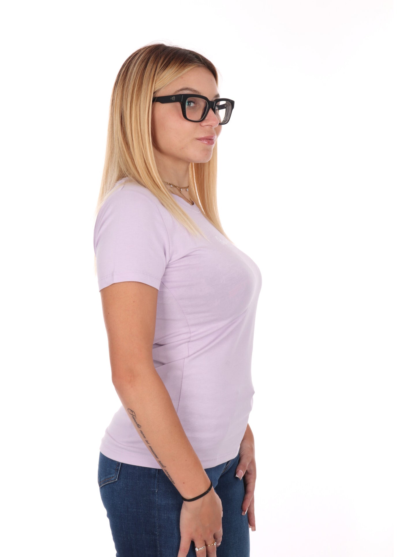 T-SHIRT CON LOGO PEPE JEANS DONNA LILLA