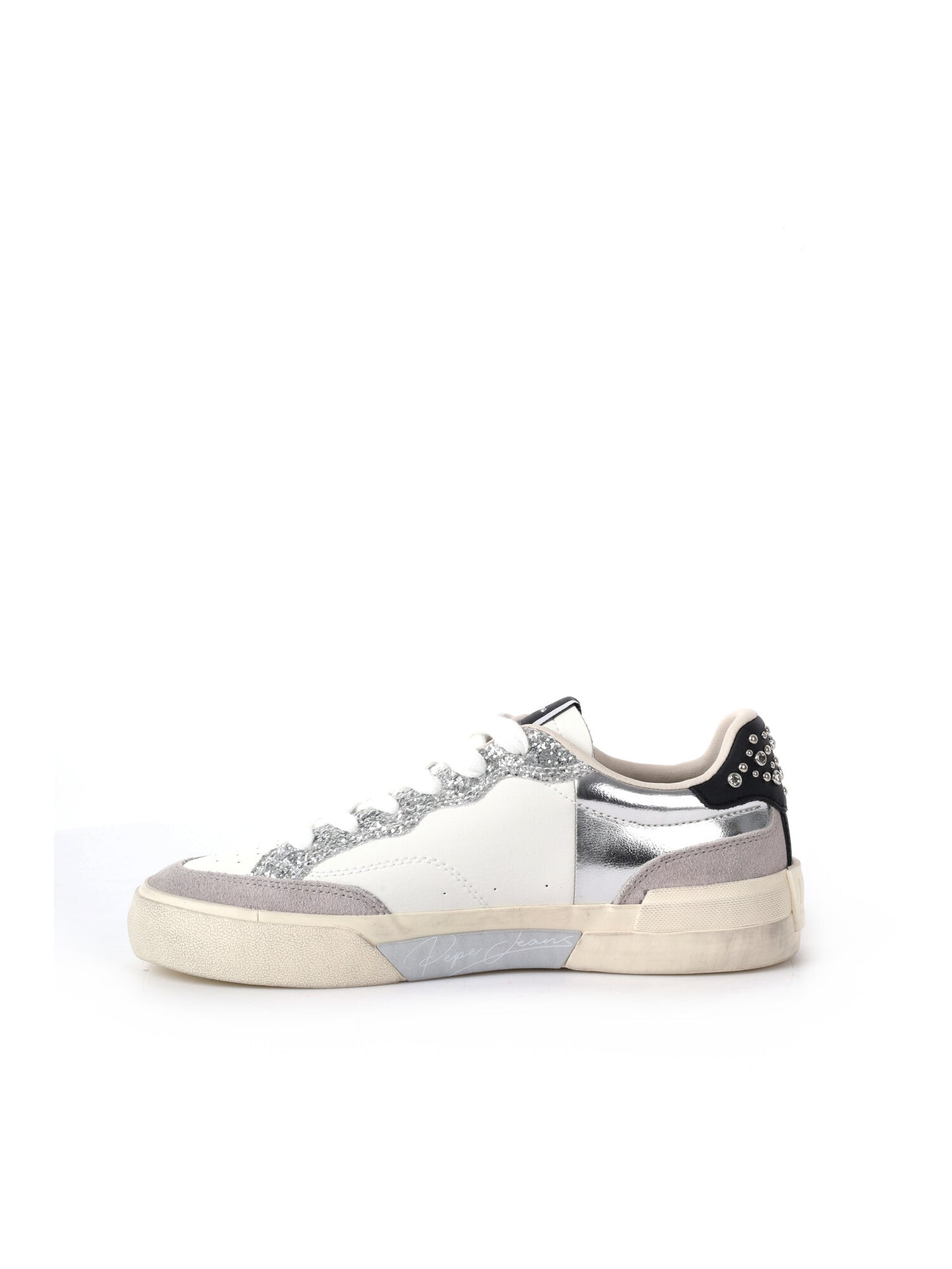 SNEAKER STRINGATA MILAN NIGHT PEPE JEANS DA DONNA BIANC