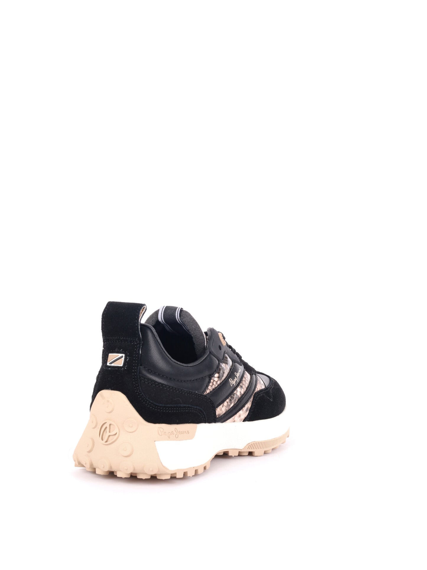 SNEAKER STRINGATA LUCKY FEN PEPE JEANS DA DONNA NERO