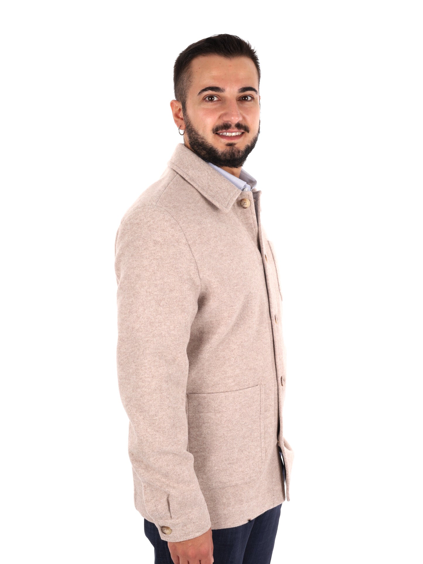 Fb Poce 103, giubbino da uomo beige