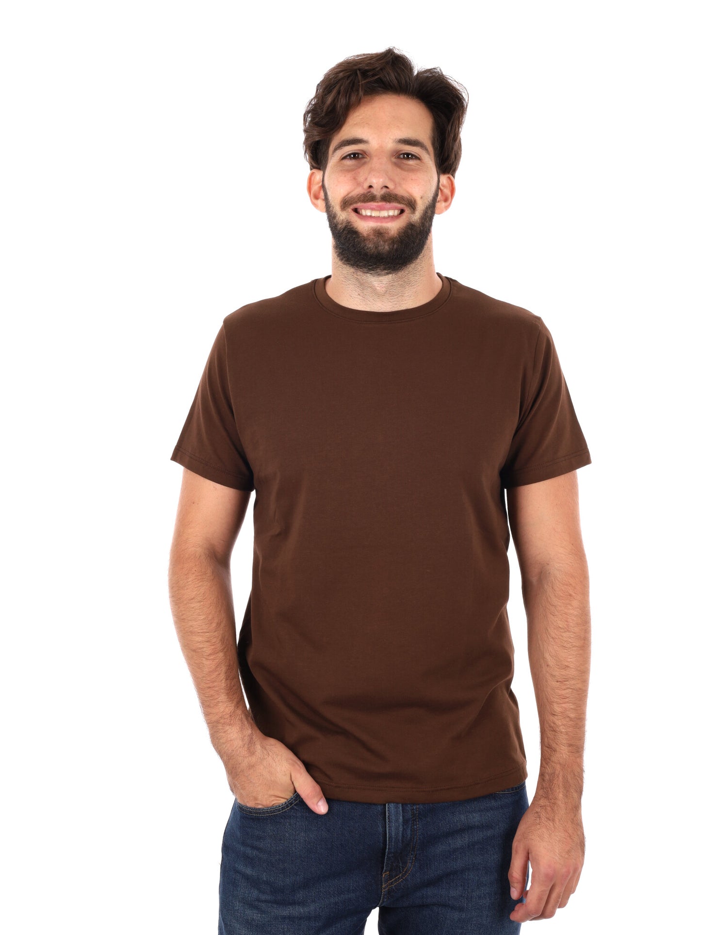 T-SHIRT PRATI DA UOMO CIOCCOLATO