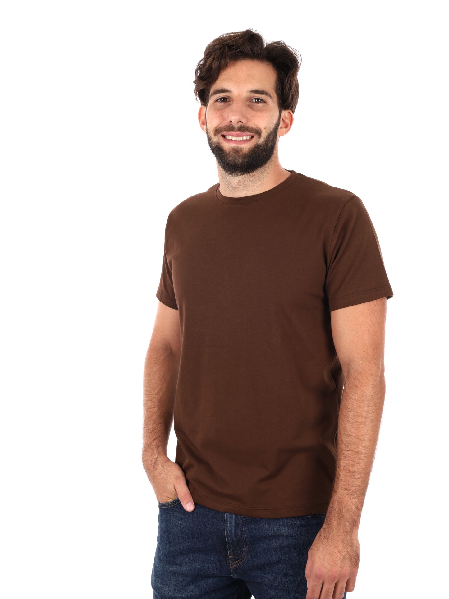 T-SHIRT PRATI DA UOMO CIOCCOLATO