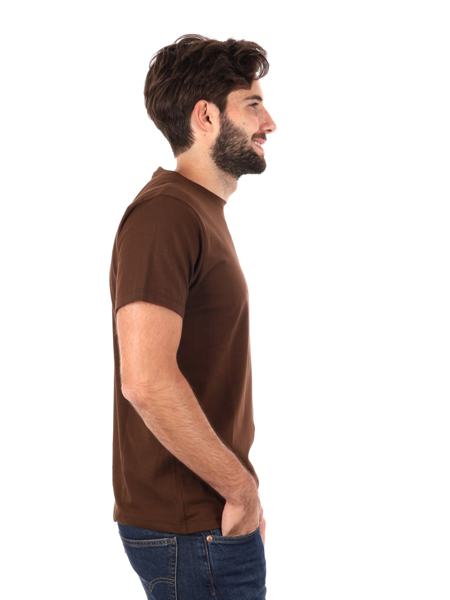 T-SHIRT PRATI DA UOMO CIOCCOLATO