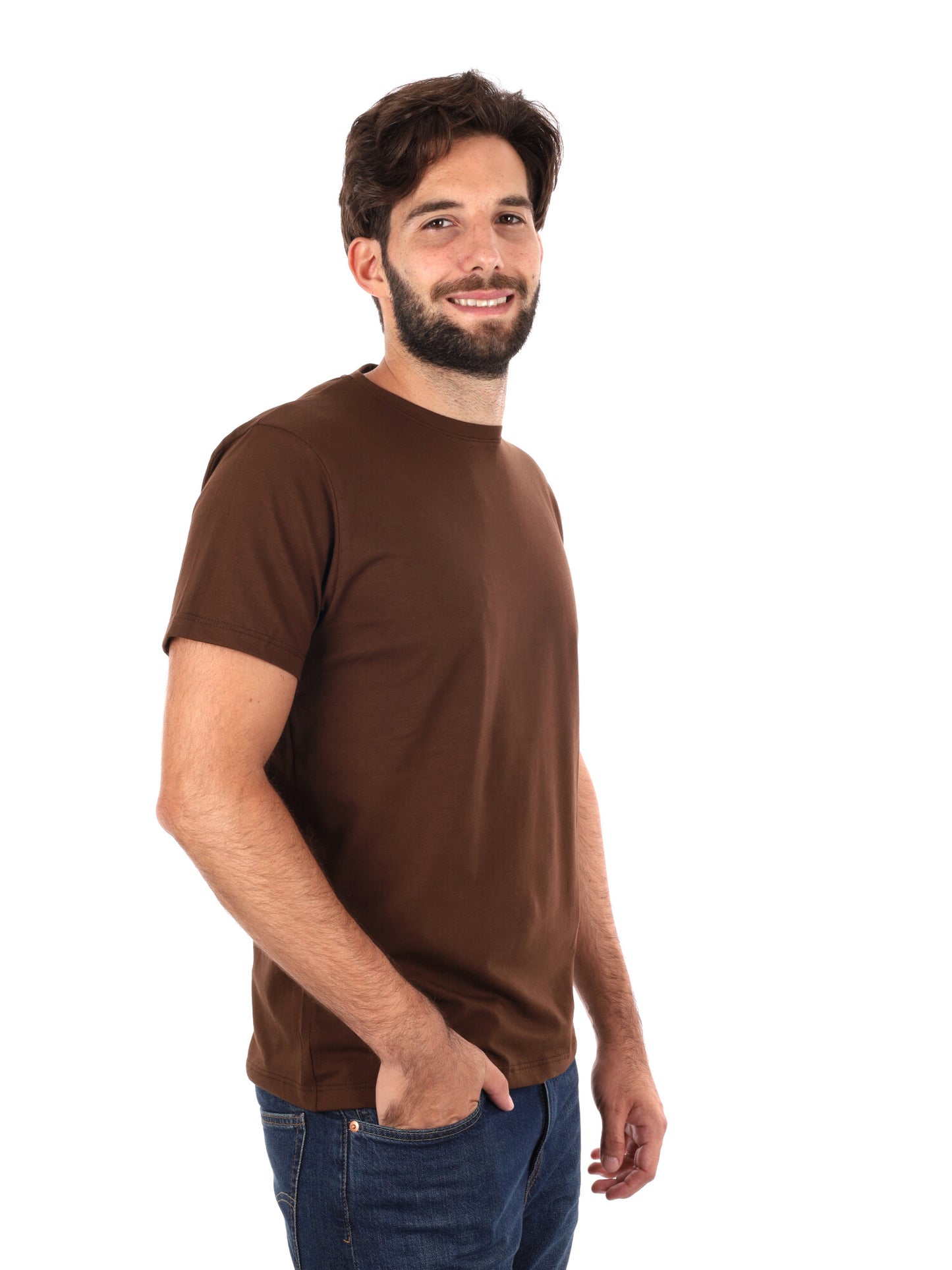 T-SHIRT PRATI DA UOMO CIOCCOLATO
