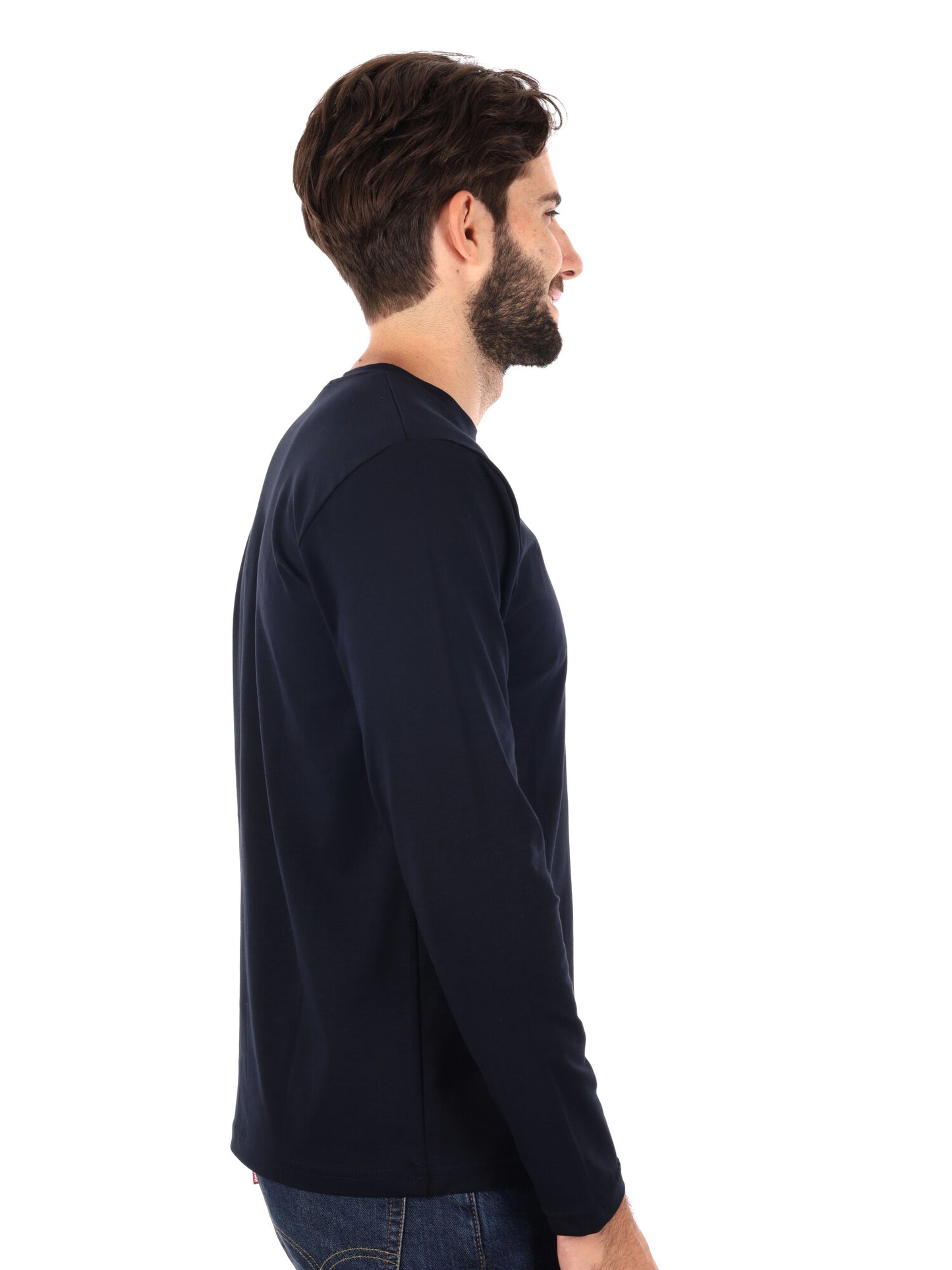 MAGLIA A MANICHE LUNGHE FB DA UOMO BLU