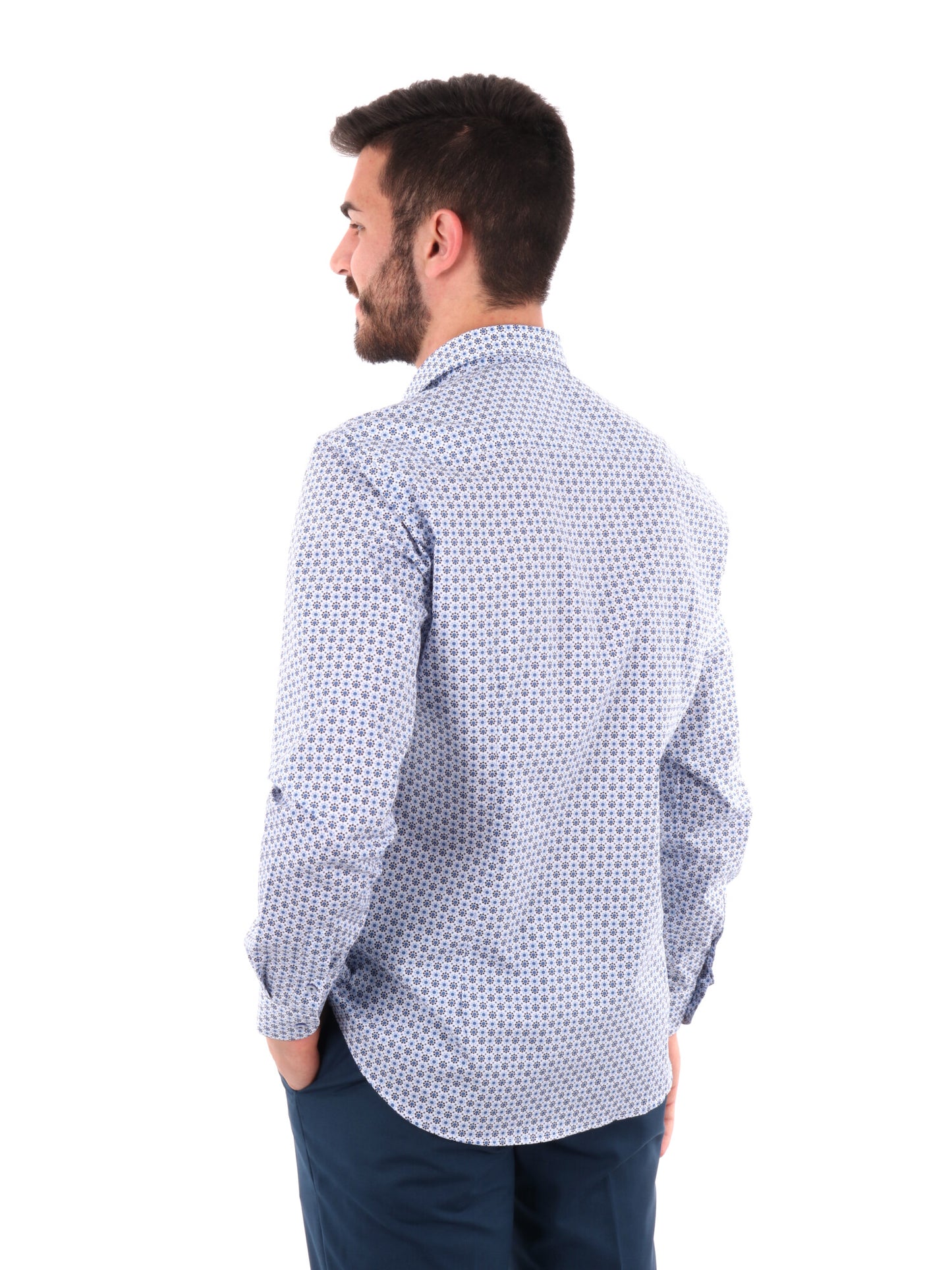 F.B. CAMICIA FANTASI - BLU