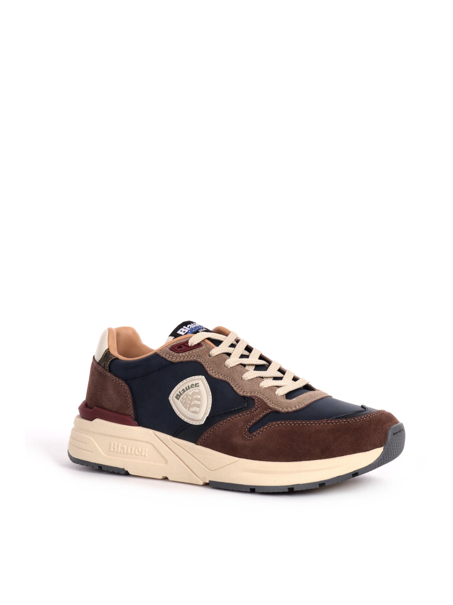 SNEAKERS BLAUER DA UOMO BLU MARRONE