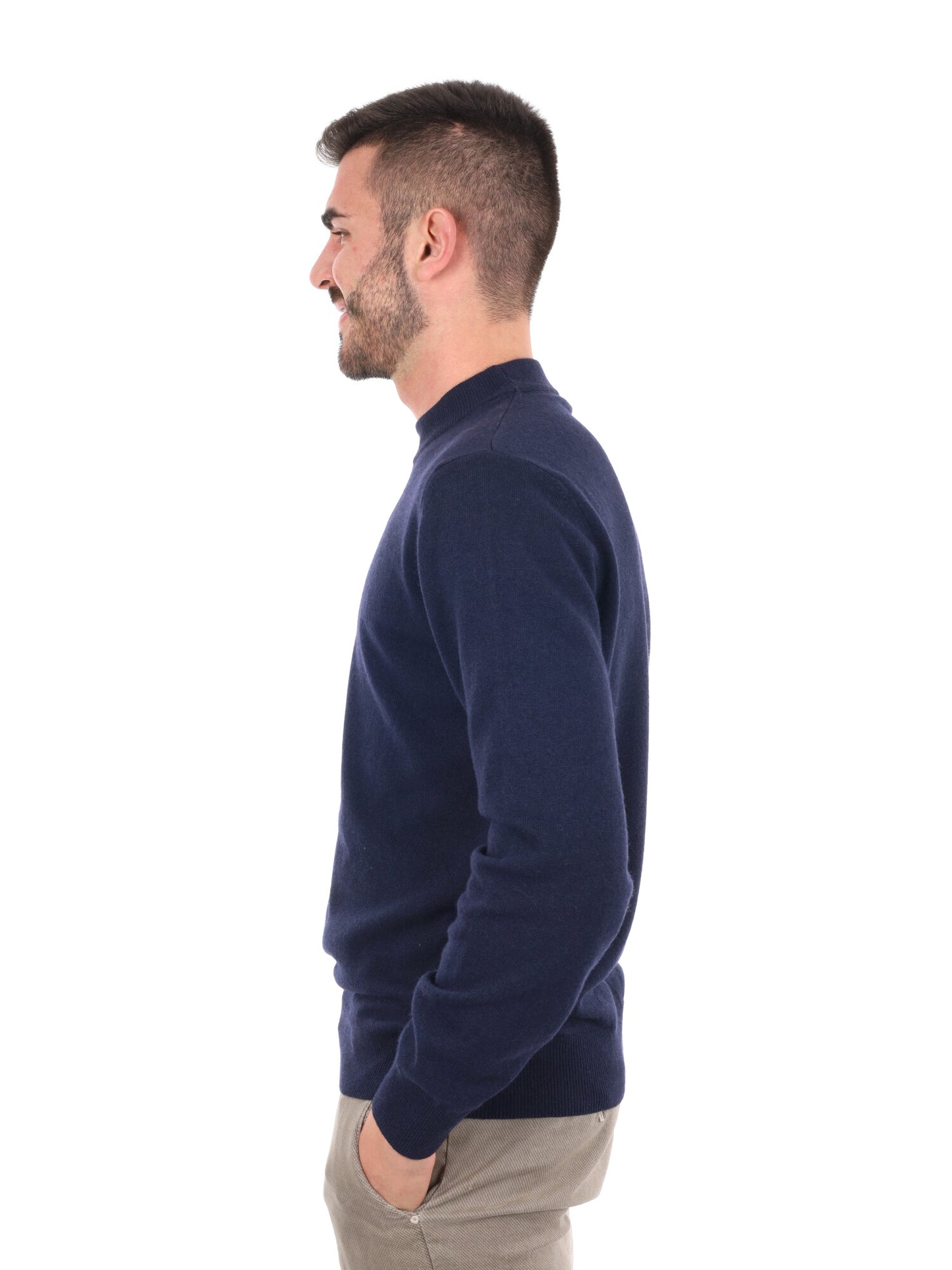 MAGLIA REFLEX GIROCOLLO FB DA UOMO BLU