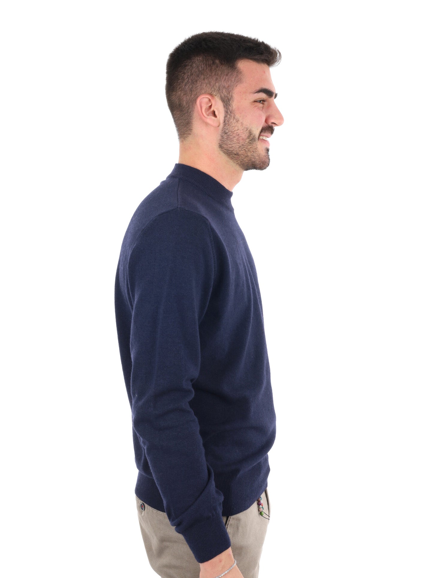 MAGLIA REFLEX GIROCOLLO FB DA UOMO BLU