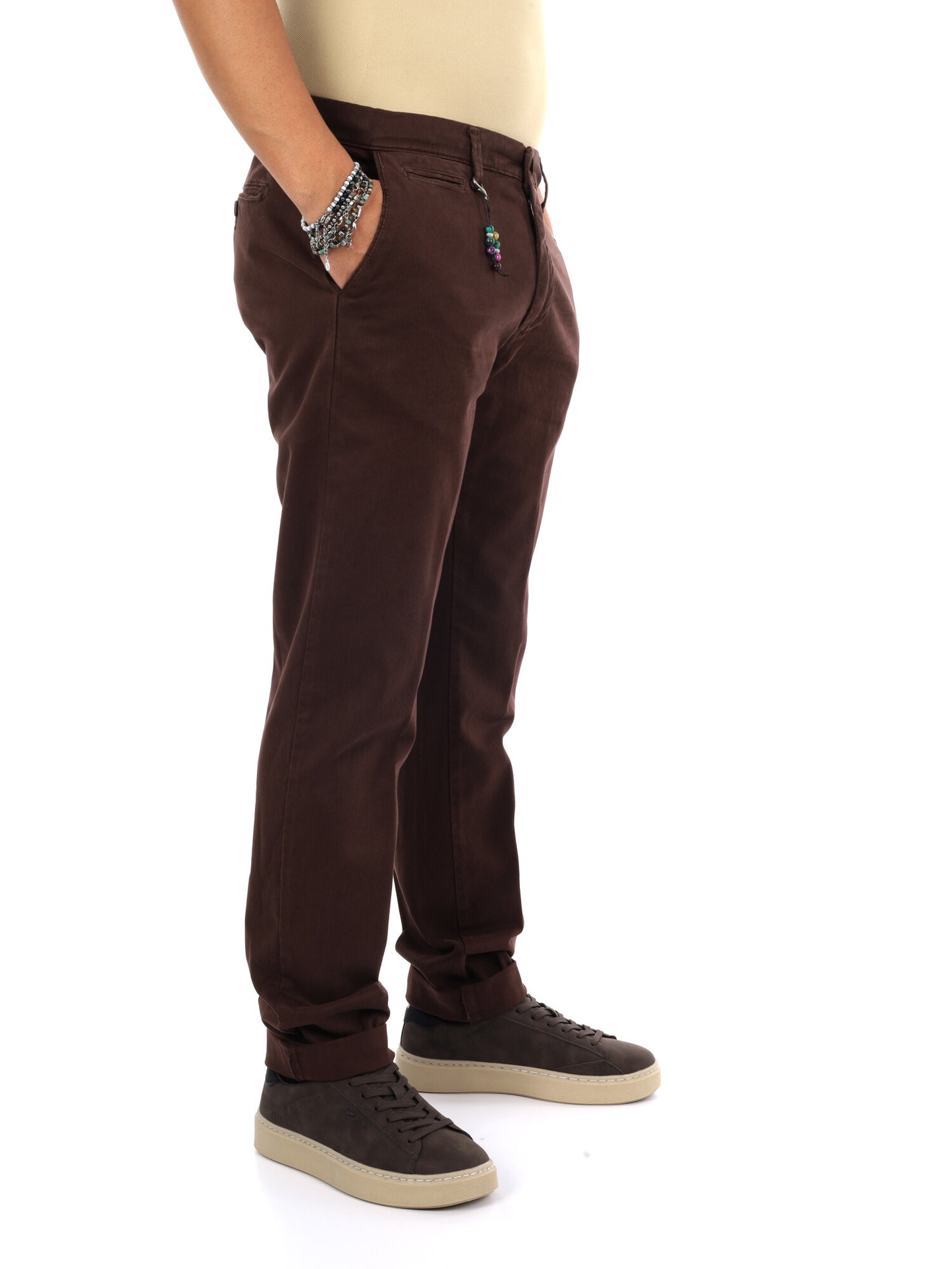 Fb Seven Moro, pantalone da uomo marrone