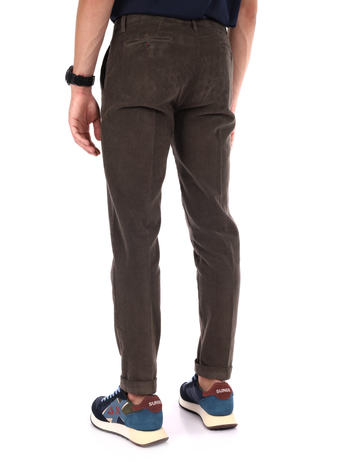 PANTALONE SILVER VELLUTO FB DA UOMO FANGO