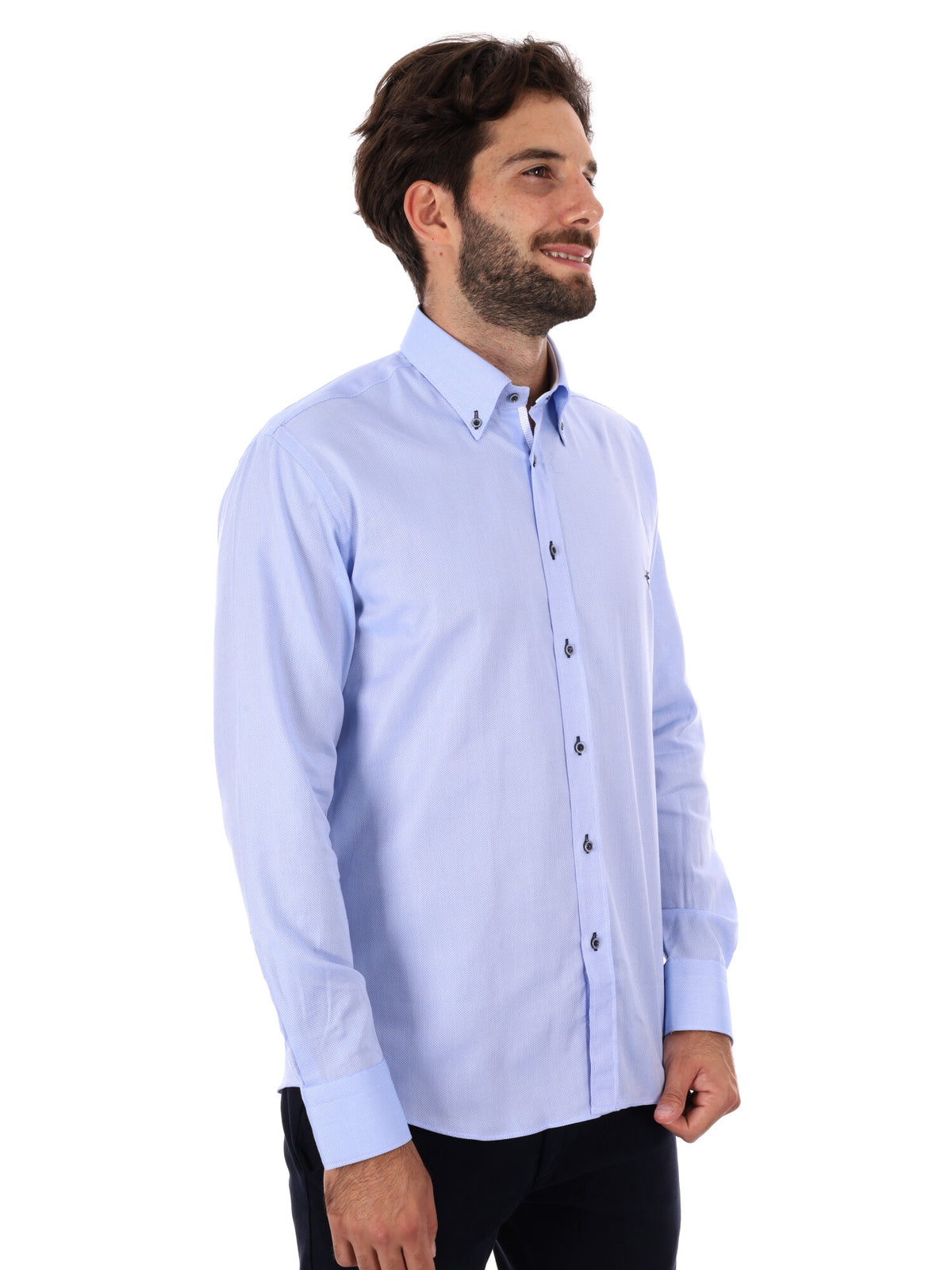 Fb camicia bd da uomo azzurro