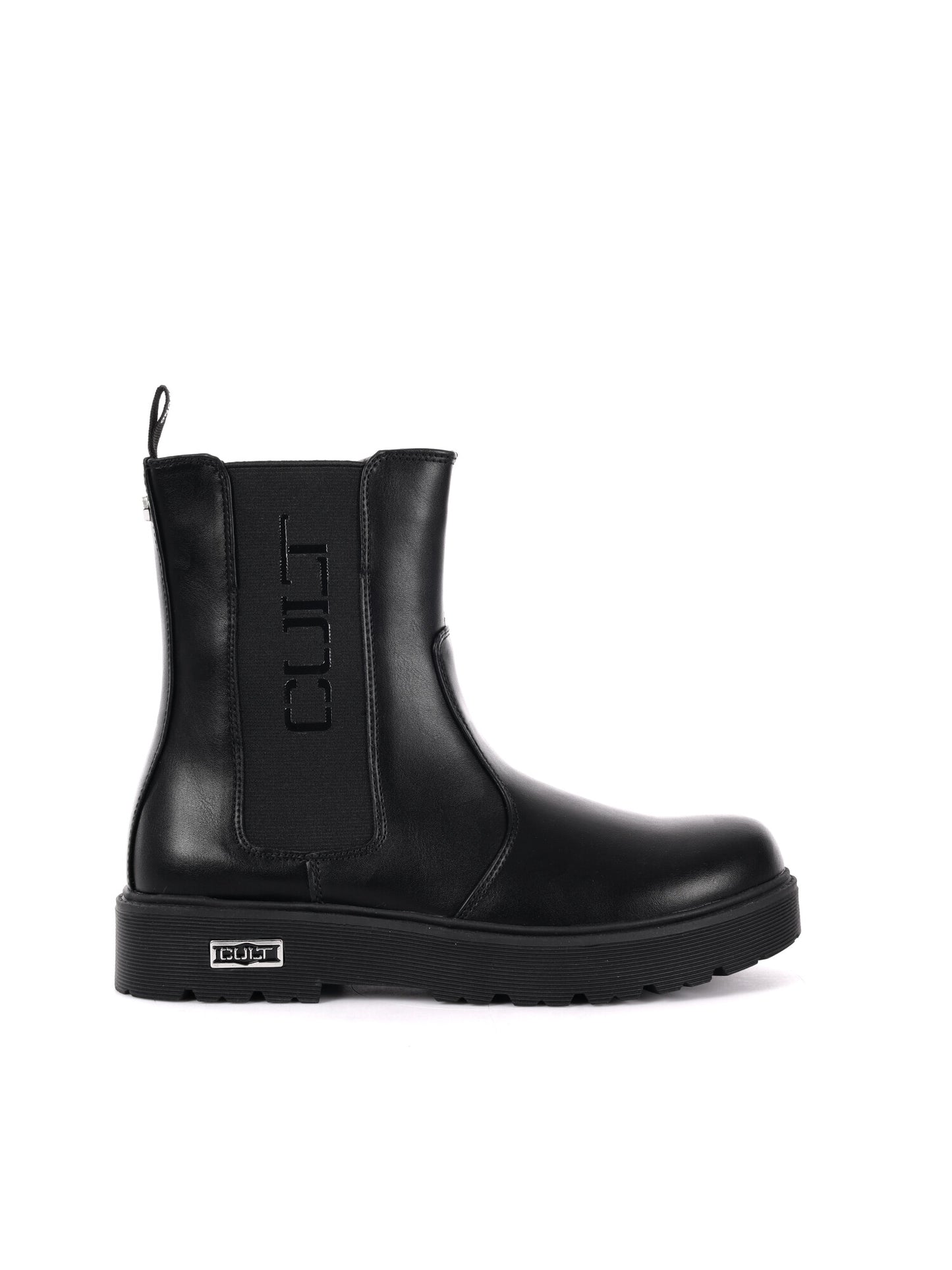 STIVALETTO CON LOGO CULT JUNIOR NERO