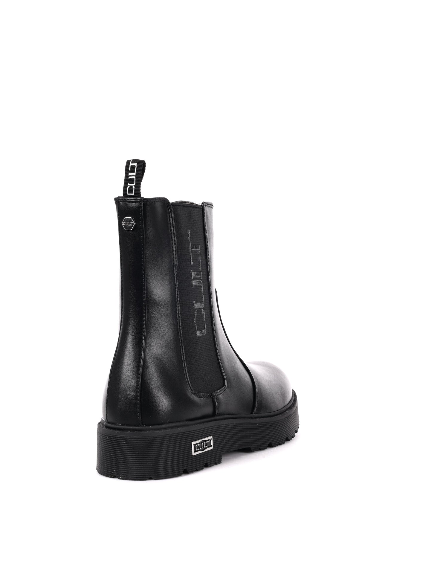 STIVALETTO CON LOGO CULT JUNIOR NERO