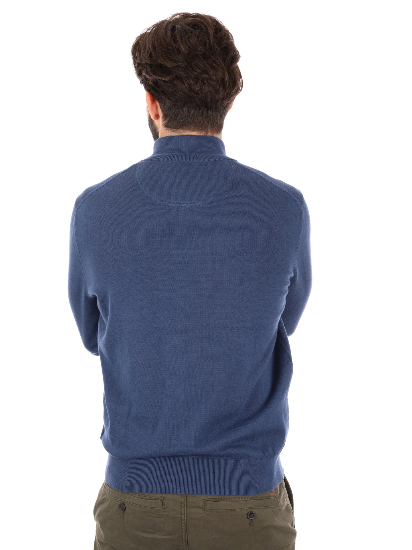 PULLOVER CON MEZZA ZIP WILLIAMS RIVER TIMBERLAND DA UOMO DENIM