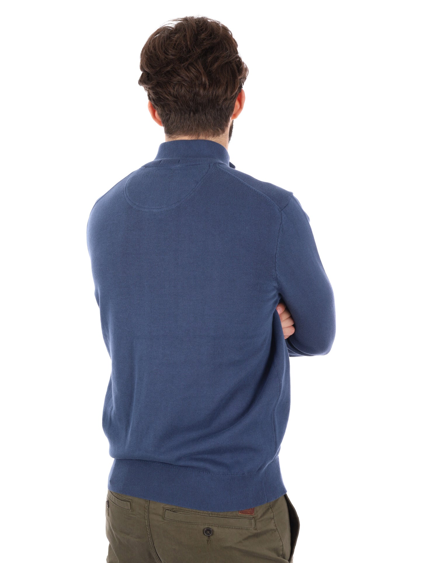 PULLOVER CON MEZZA ZIP WILLIAMS RIVER TIMBERLAND DA UOMO DENIM