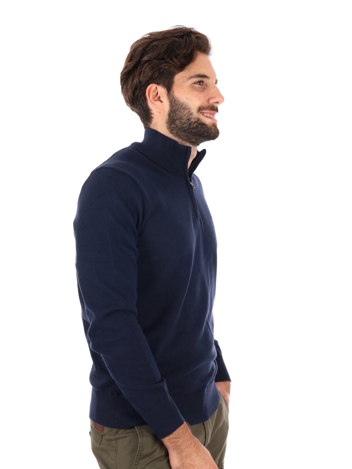 PULLOVER CON MEZZA ZIP WILLIAMS RIVER TIMBERLAND DA UOMO BLU