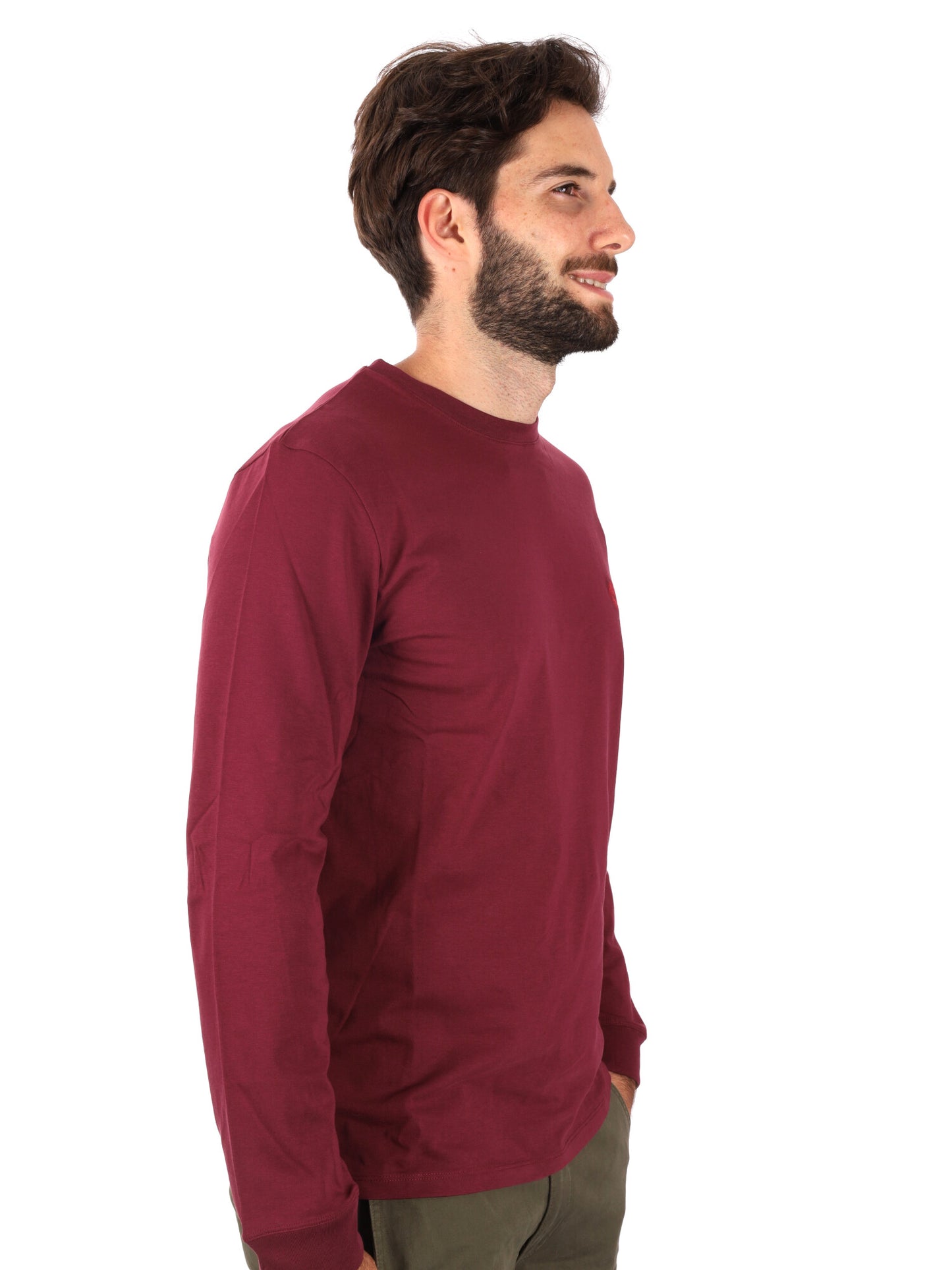 MAGLIA MANICHE LUNGHE DUNSTAN RIVER TIMBERLAND DA UOMO BORDEAUX