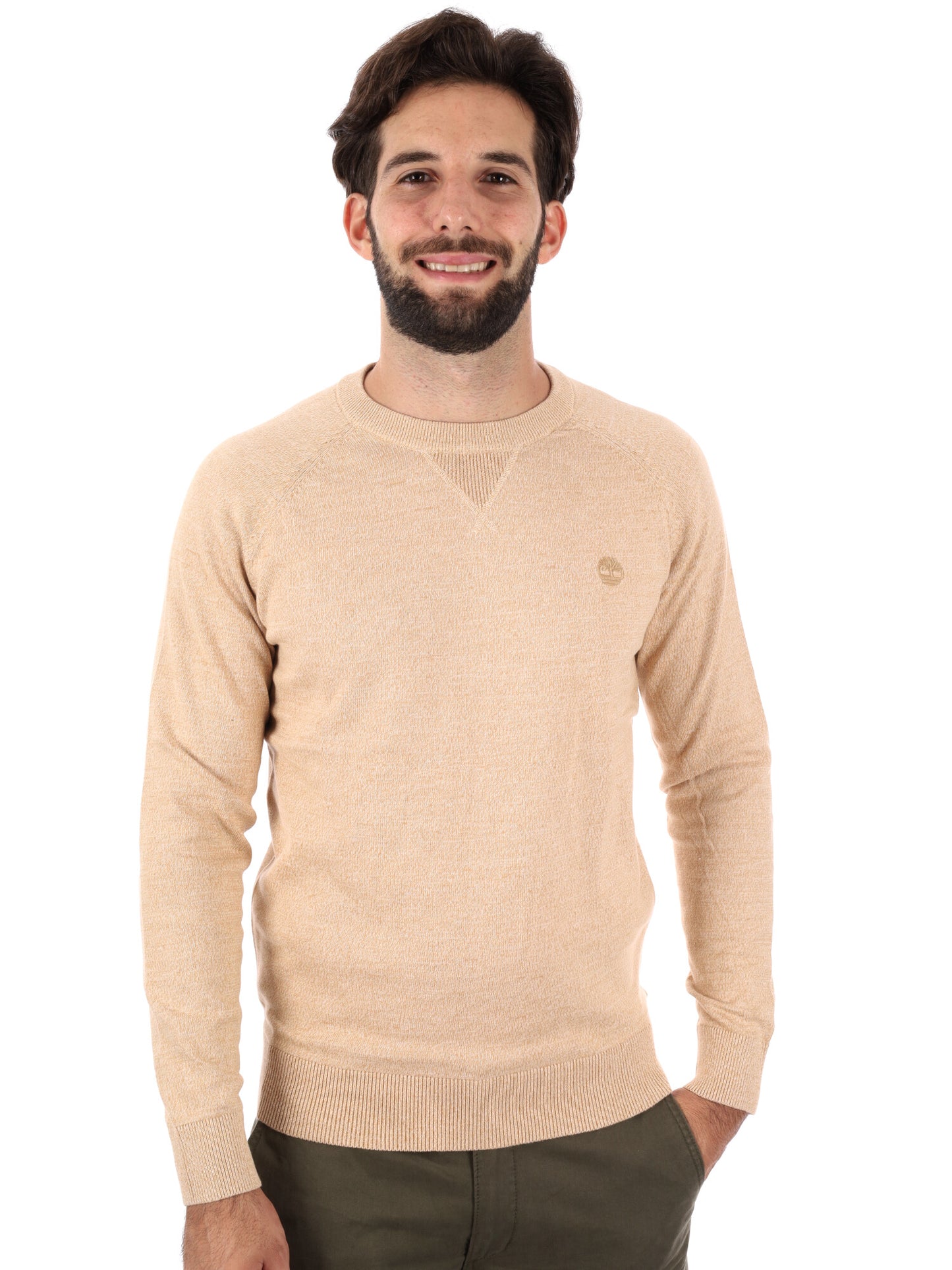 MAGLIA CON MANICHE RAGLAN WILLIAMS RIVER TIMBERLAND DA UOMO PANNA