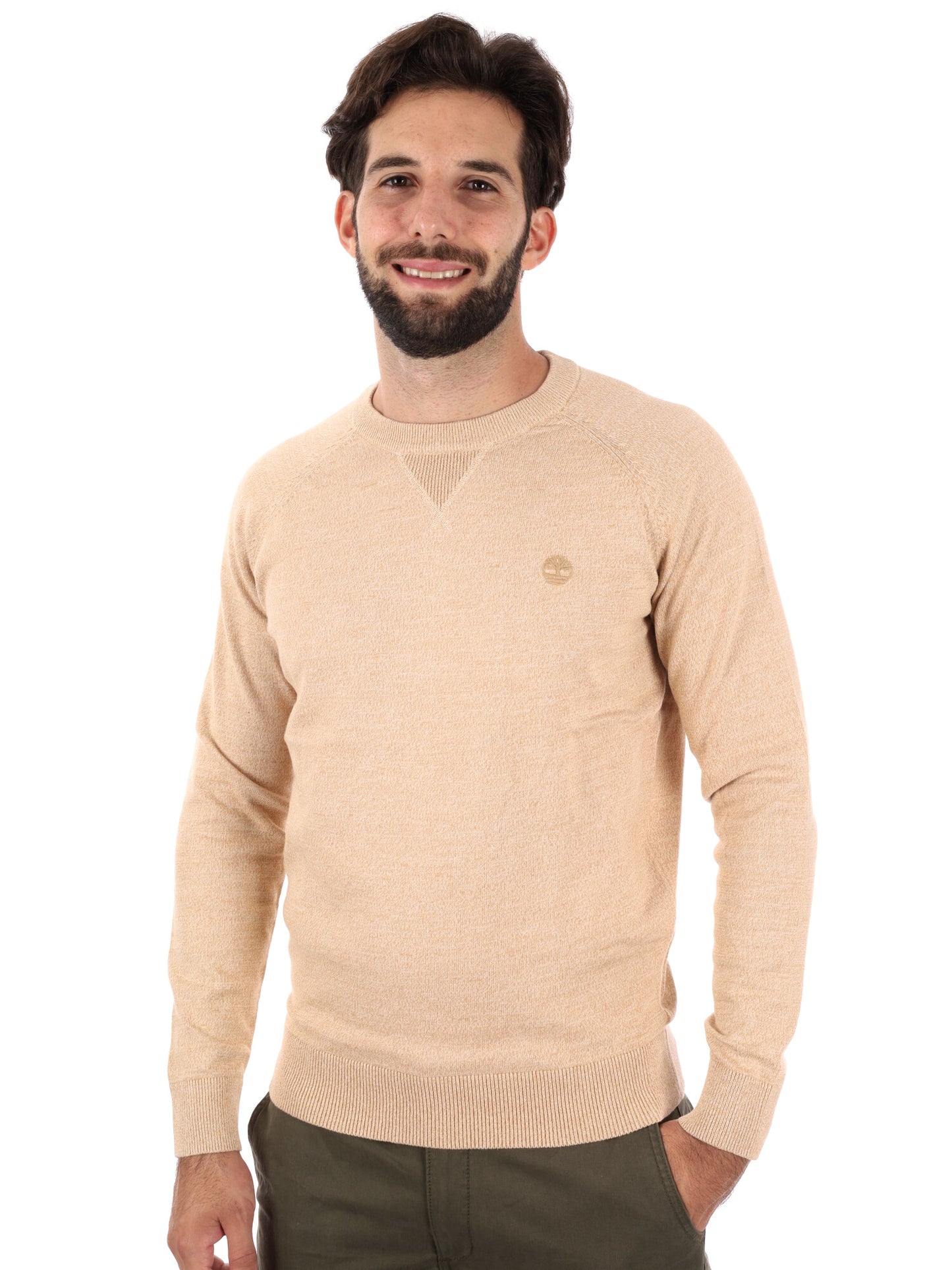MAGLIA CON MANICHE RAGLAN WILLIAMS RIVER TIMBERLAND DA UOMO PANNA