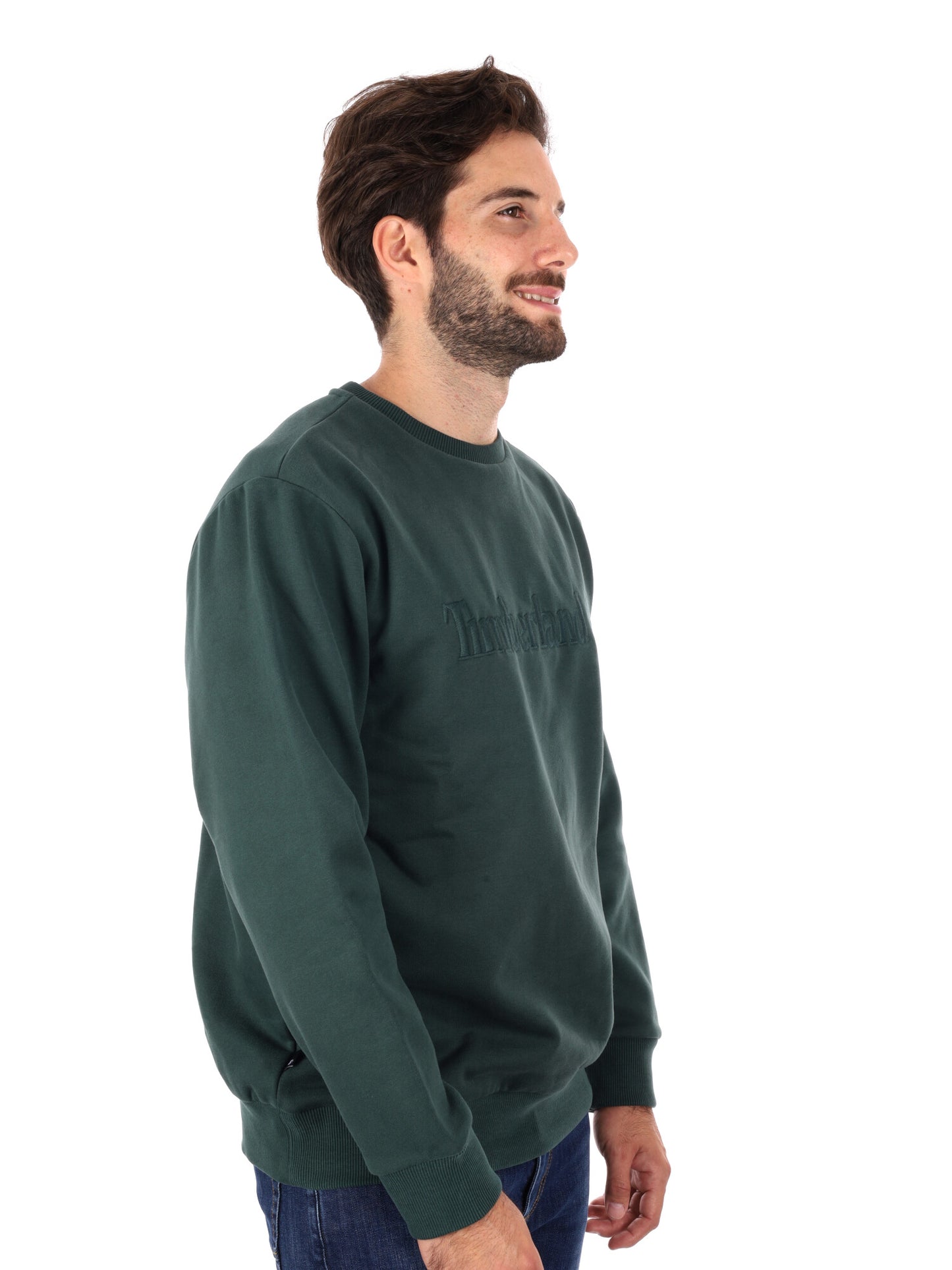 FELPA GIROCOLLO HAMPTON TIMBERLAND DA UOMO VERDE