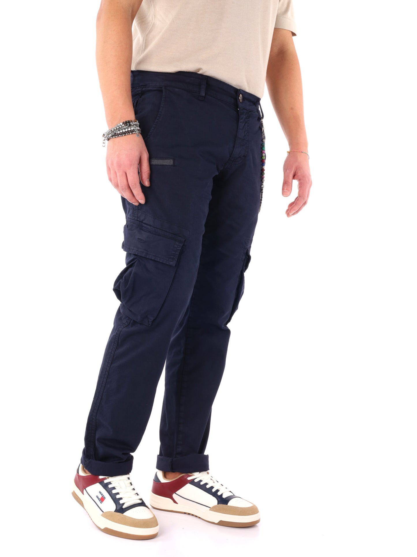 Pantalone cargo FB Tornado classico da uomo blu