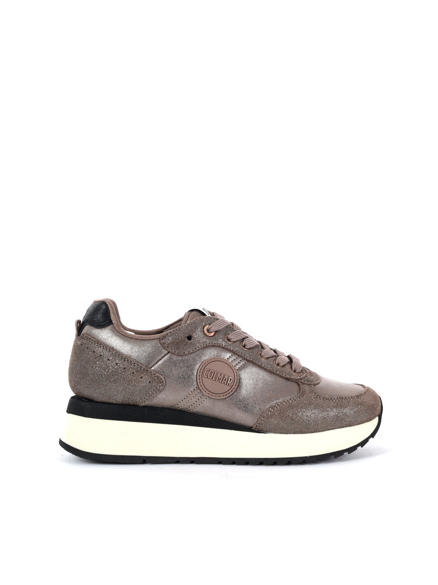 SNEAKERS TRAVIS PUNK SUOLA ALTA COLMAR DA DONNA TAUPE