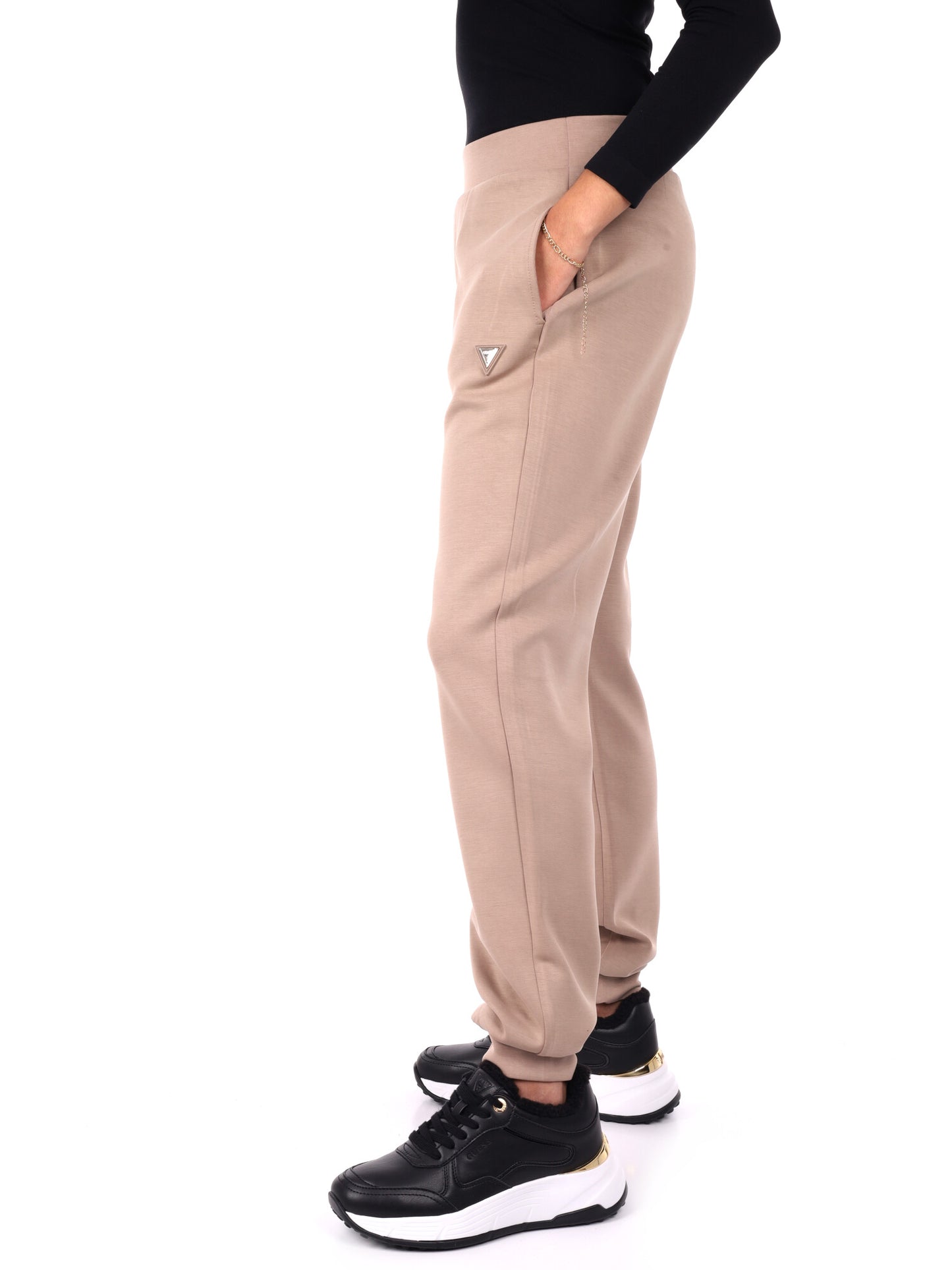 PANTALONE OLYMPE JOGGER GUESS DA DONNA BEIGE