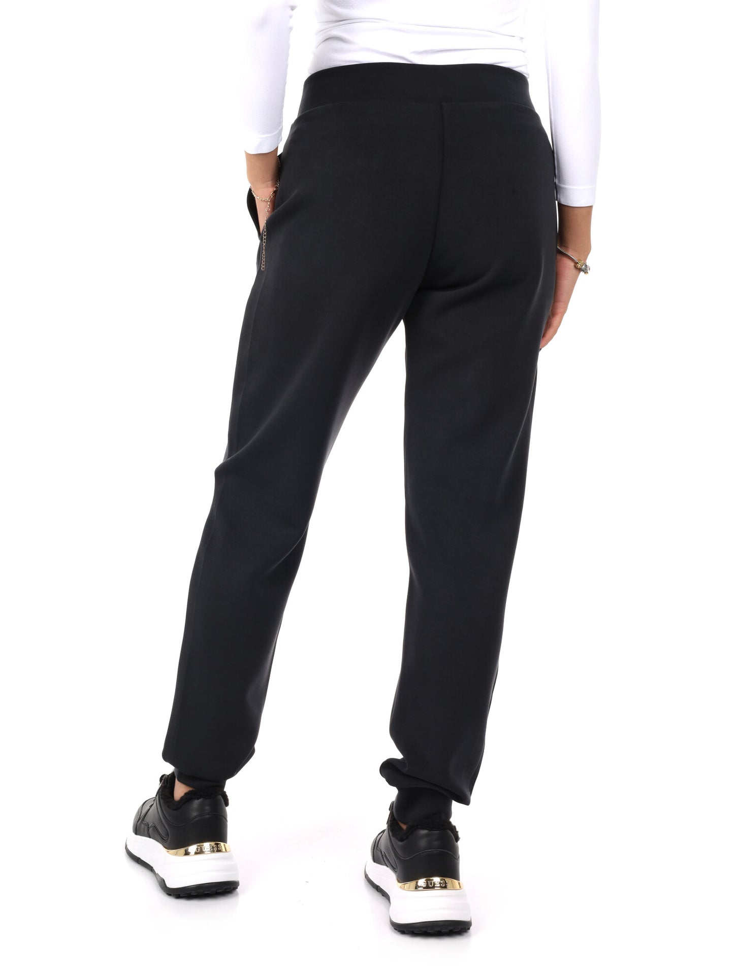 PANTALONE OLYMPE JOGGER GUESS DA DONNA NERO