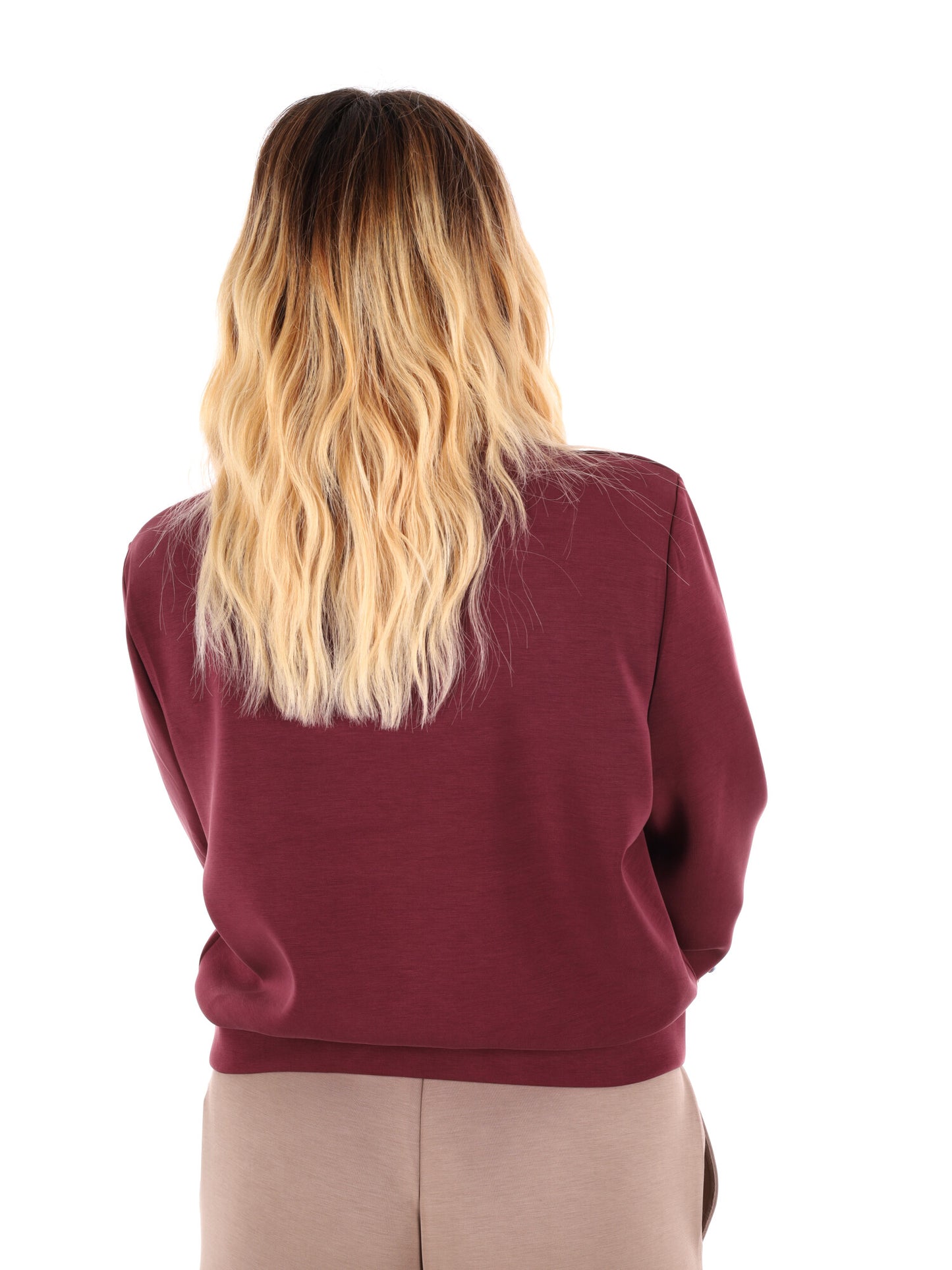 FELPA OLYMPE GUESS DA DONNA BORDEAUX