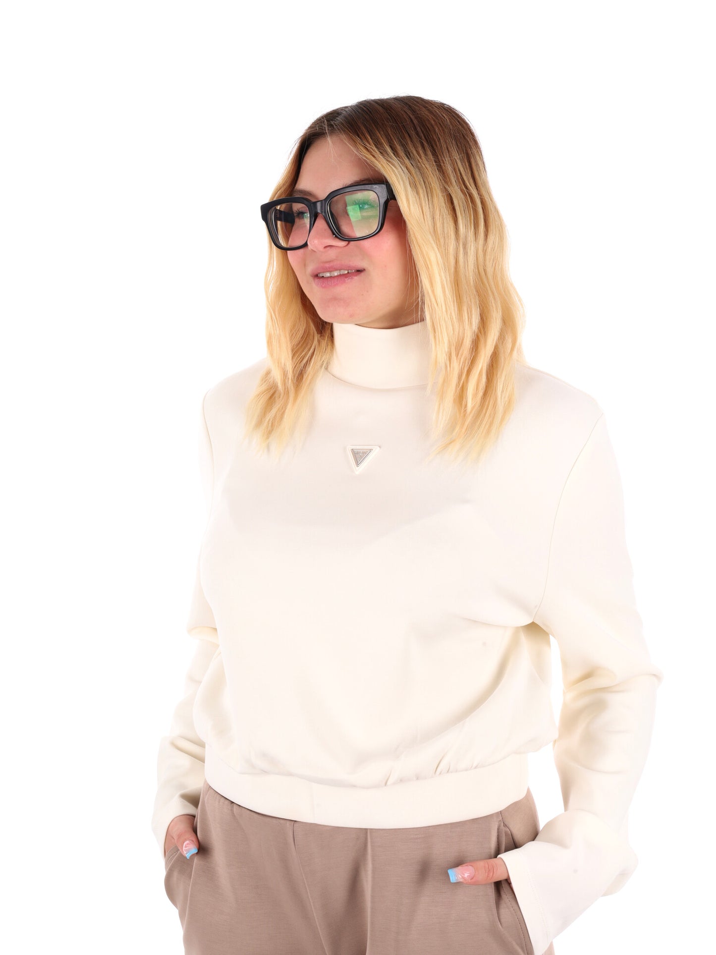 FELPA OLYMPE GUESS DA DONNA PANNA