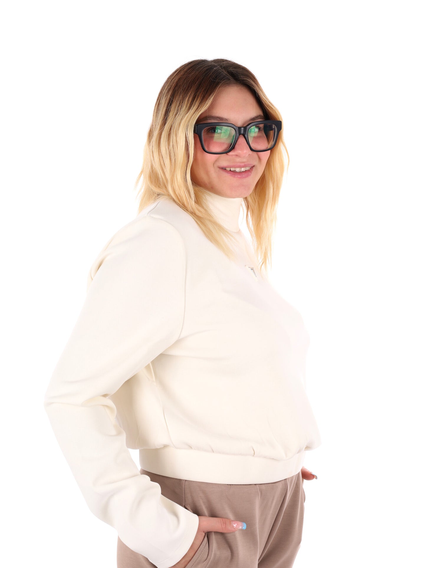 FELPA OLYMPE GUESS DA DONNA PANNA