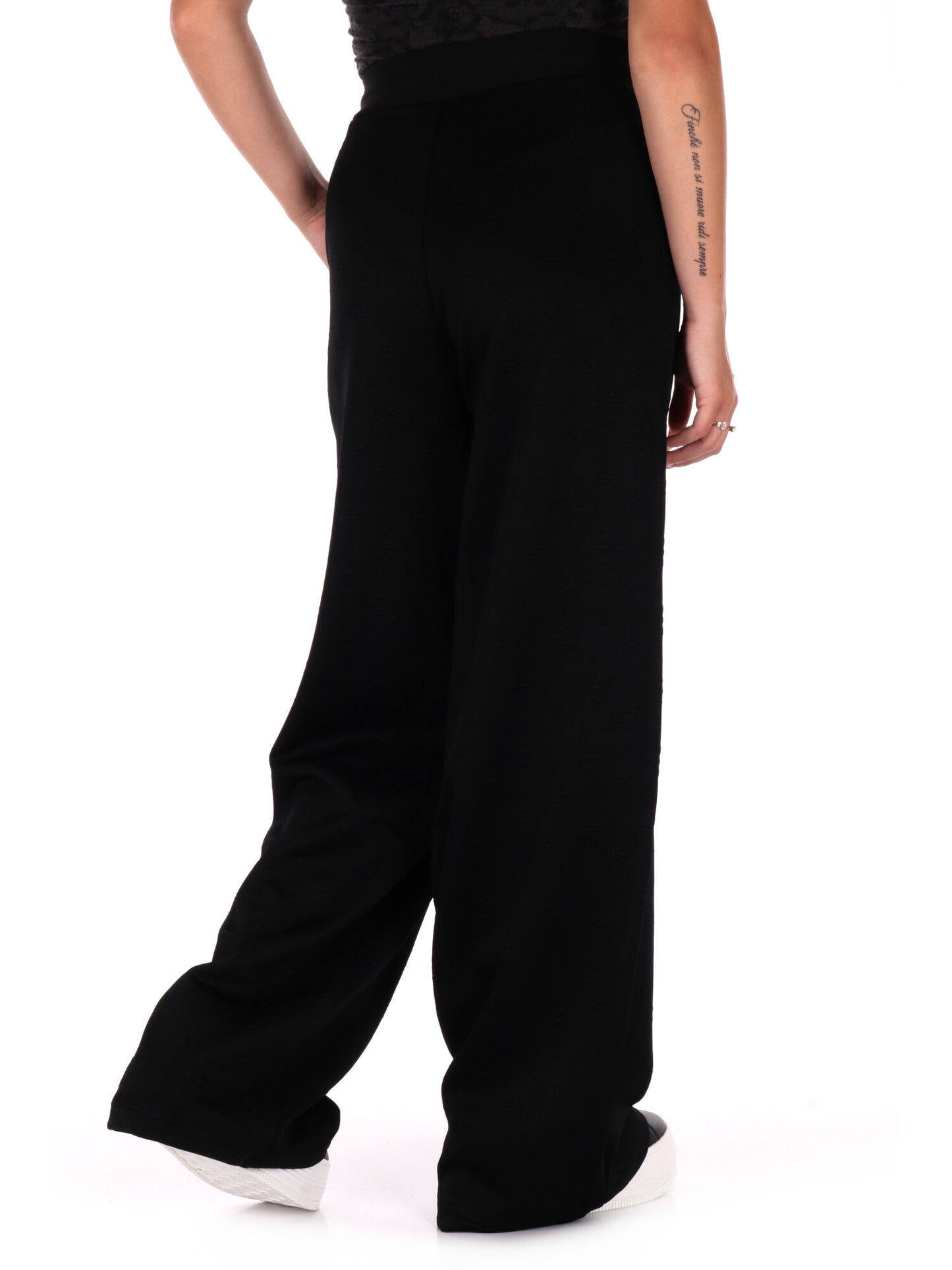 PANTALONE PEONY CON STAMPA 3D GUESS DA DONNA NERO