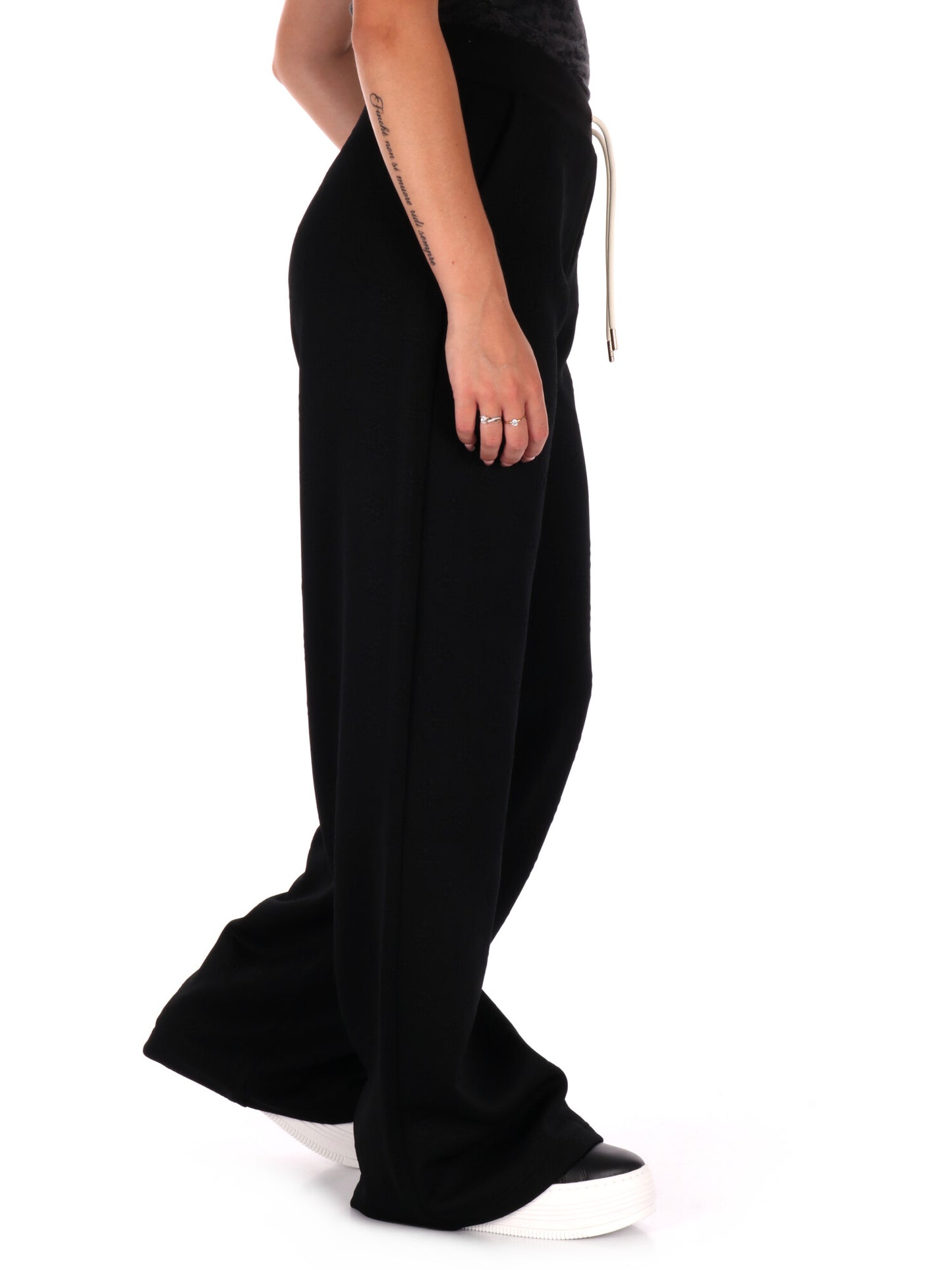 PANTALONE PEONY CON STAMPA 3D GUESS DA DONNA NERO