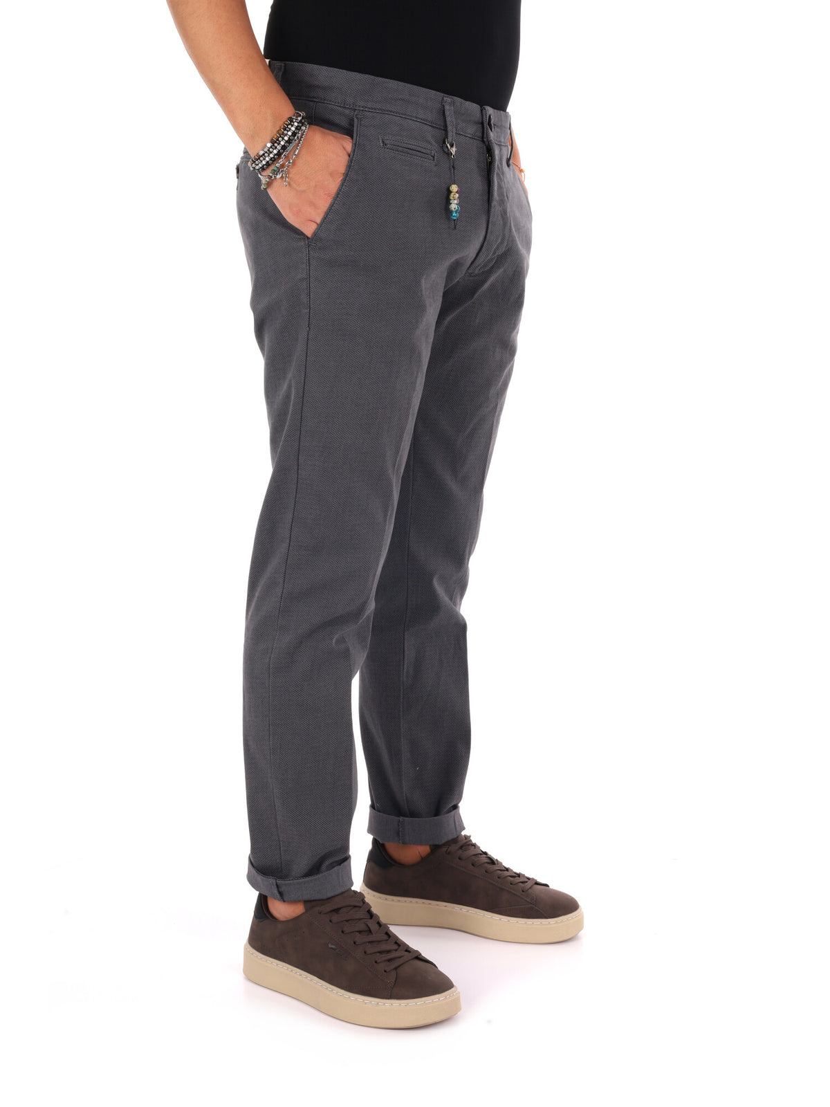 FB W1598 GR ME, pantalone da uomo grigio