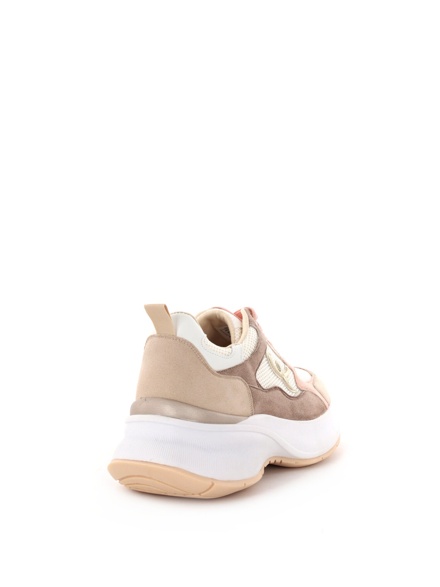 Sneakers queen Helena donna beige con suola chunky dallo stile casual