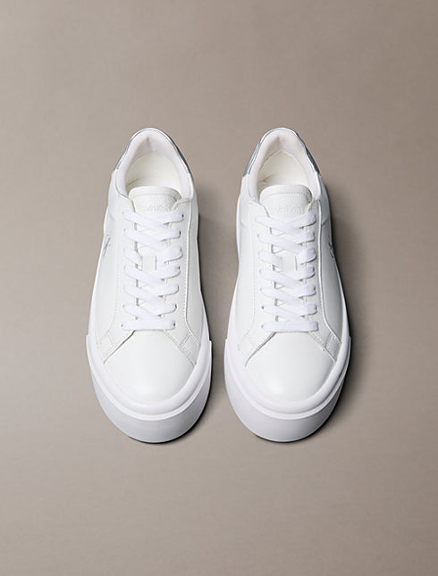 SNEAKERS BIANCA CALVIN KLEIN FLATFORM LACE UP DA DONNA