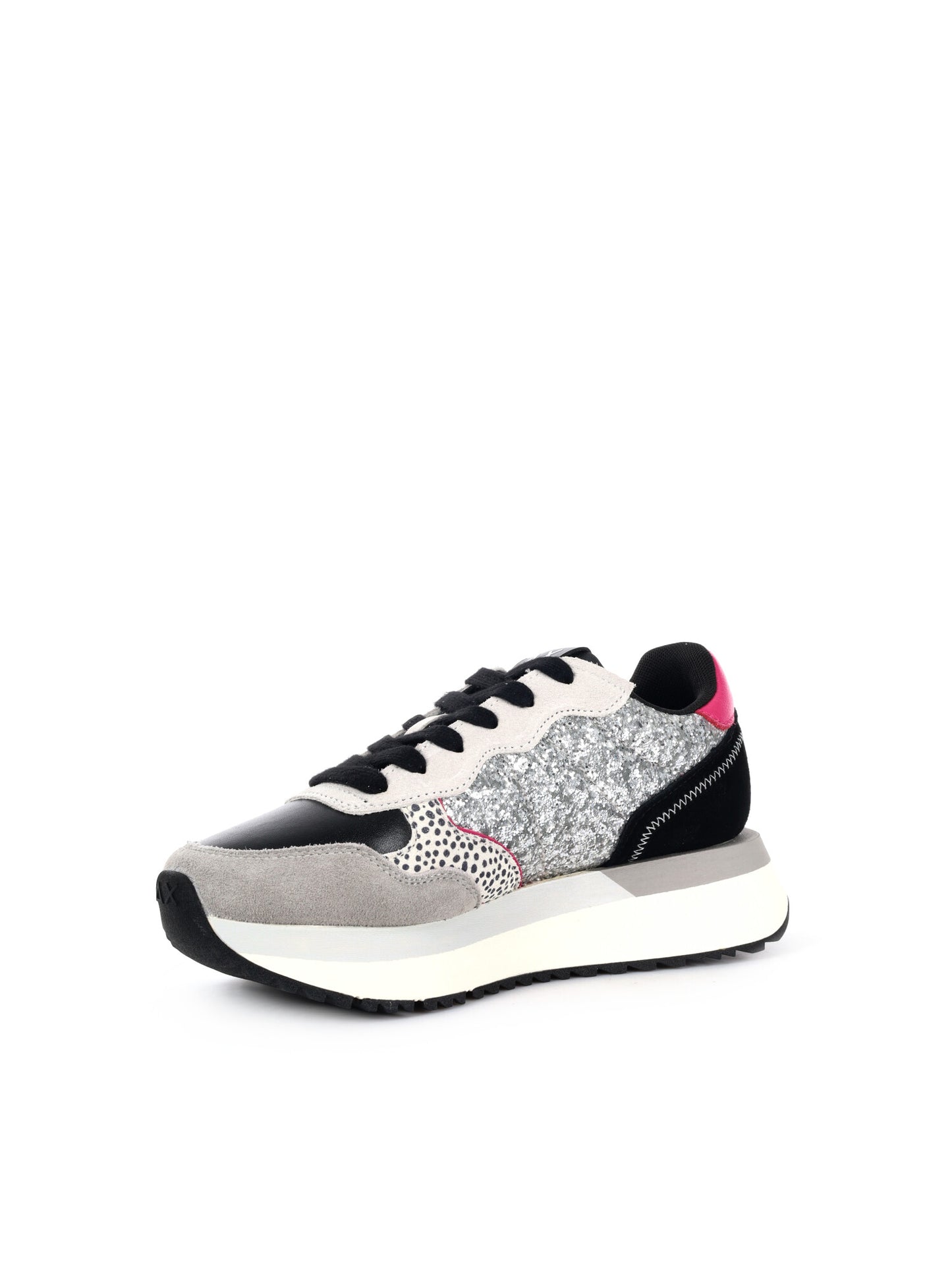 SNEAKER BIG ALLY GLITTER SUN68 DA DONNA ARGENTO