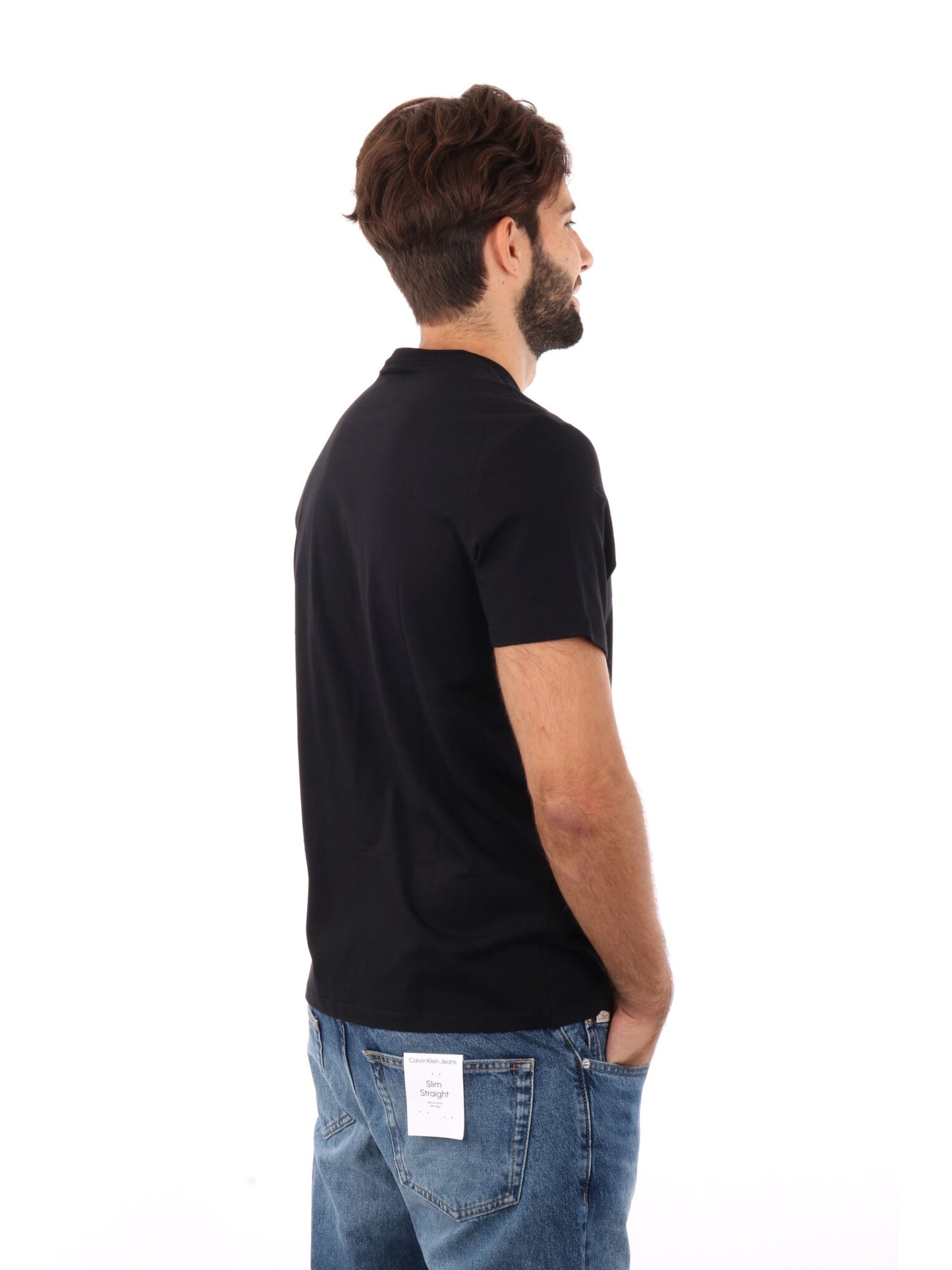 T-SHIRT MONOGRAMMA HERO CALVIN KLEIN JEANS DA UOMO NERO