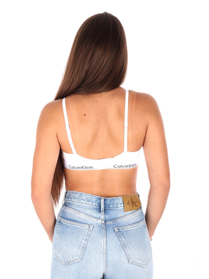 Ck lightly triangle reggiseno da donna bianco