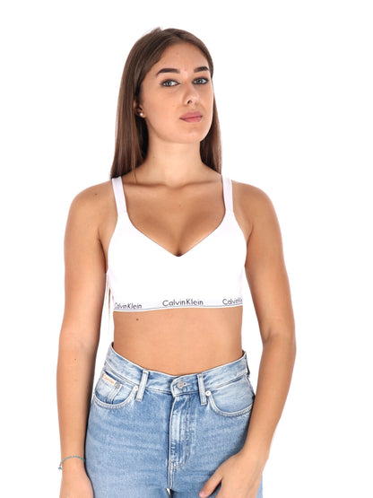 BRALETTE LIFT CALVIN KLEIN JEANS DA DONNA BIANCO