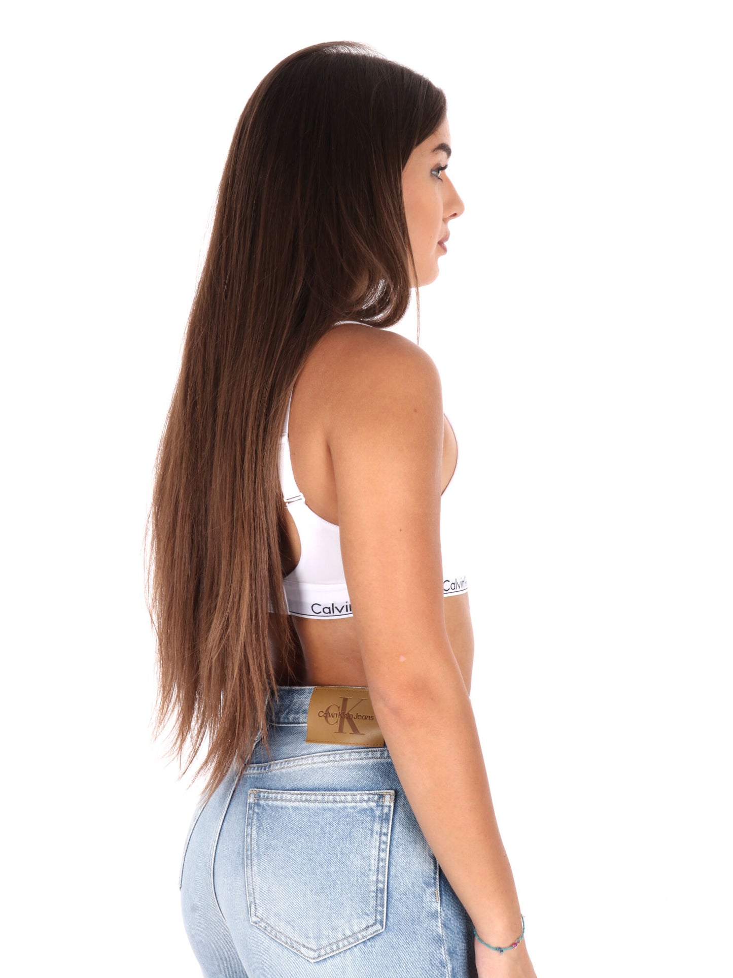 BRALETTE LIFT CALVIN KLEIN JEANS DA DONNA BIANCO