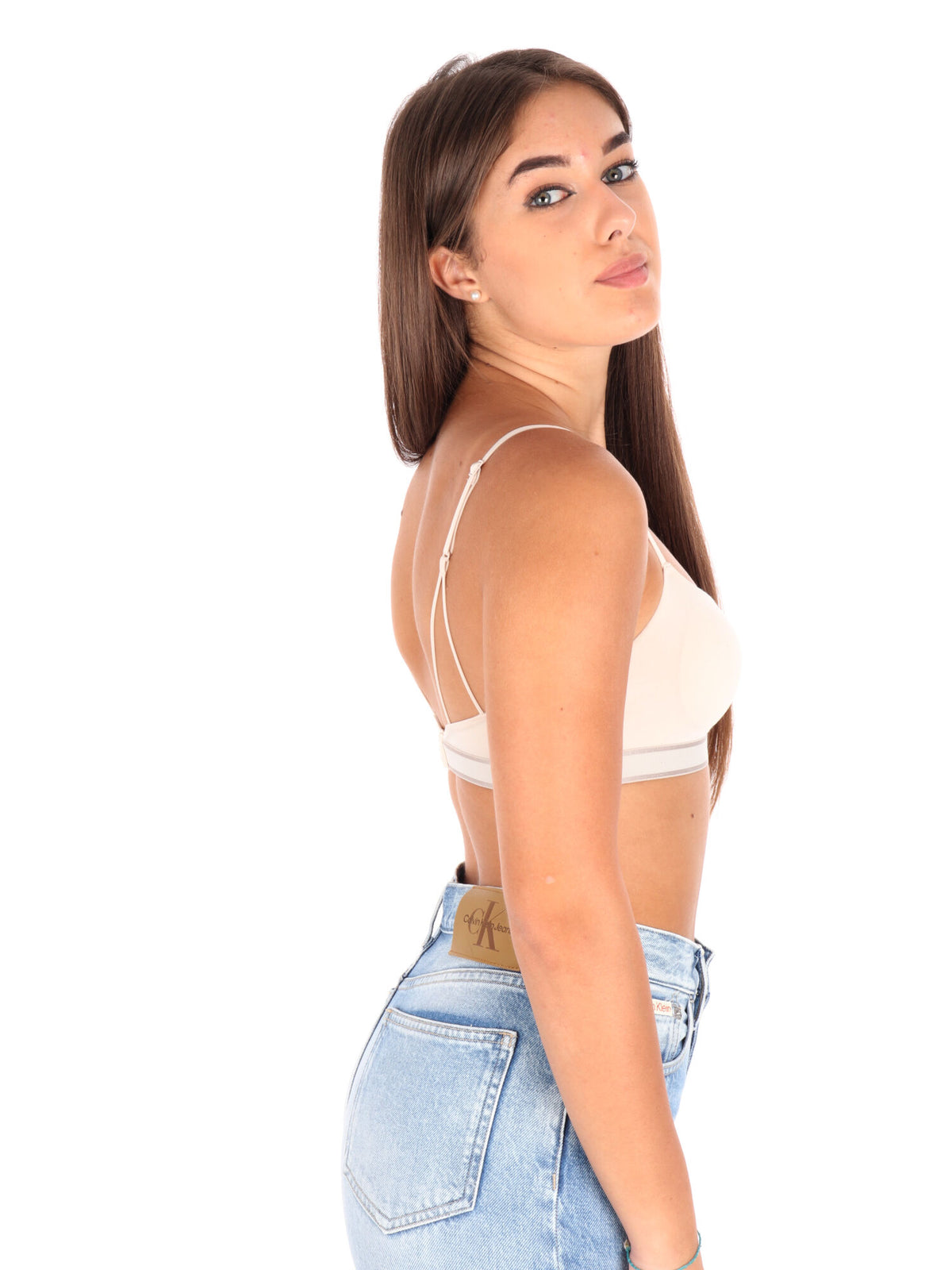 Ck ll bralette reggiseno da donna sand