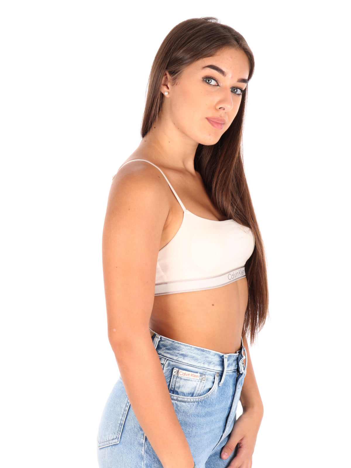 Ck ll bralette reggiseno da donna sand
