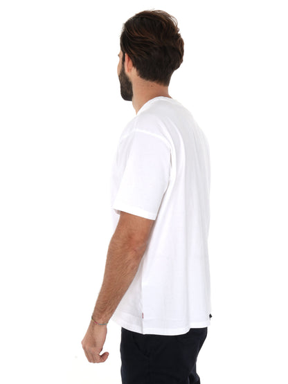 T-SHIRT VINTAGE LEVI'S UOMO BIANCO-ROSSO