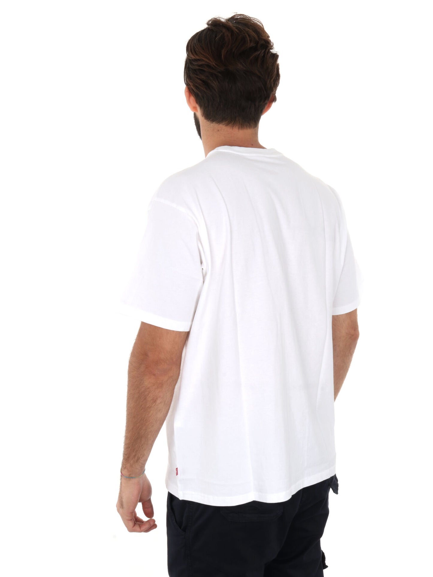 T-SHIRT VINTAGE LEVI'S UOMO BIANCO-ROSSO