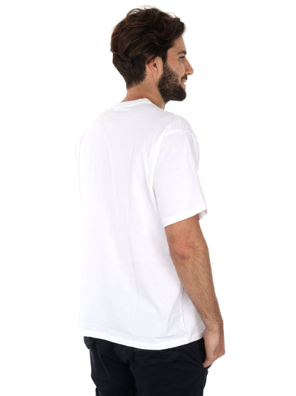 T-SHIRT VINTAGE LEVI'S UOMO BIANCO-ROSSO