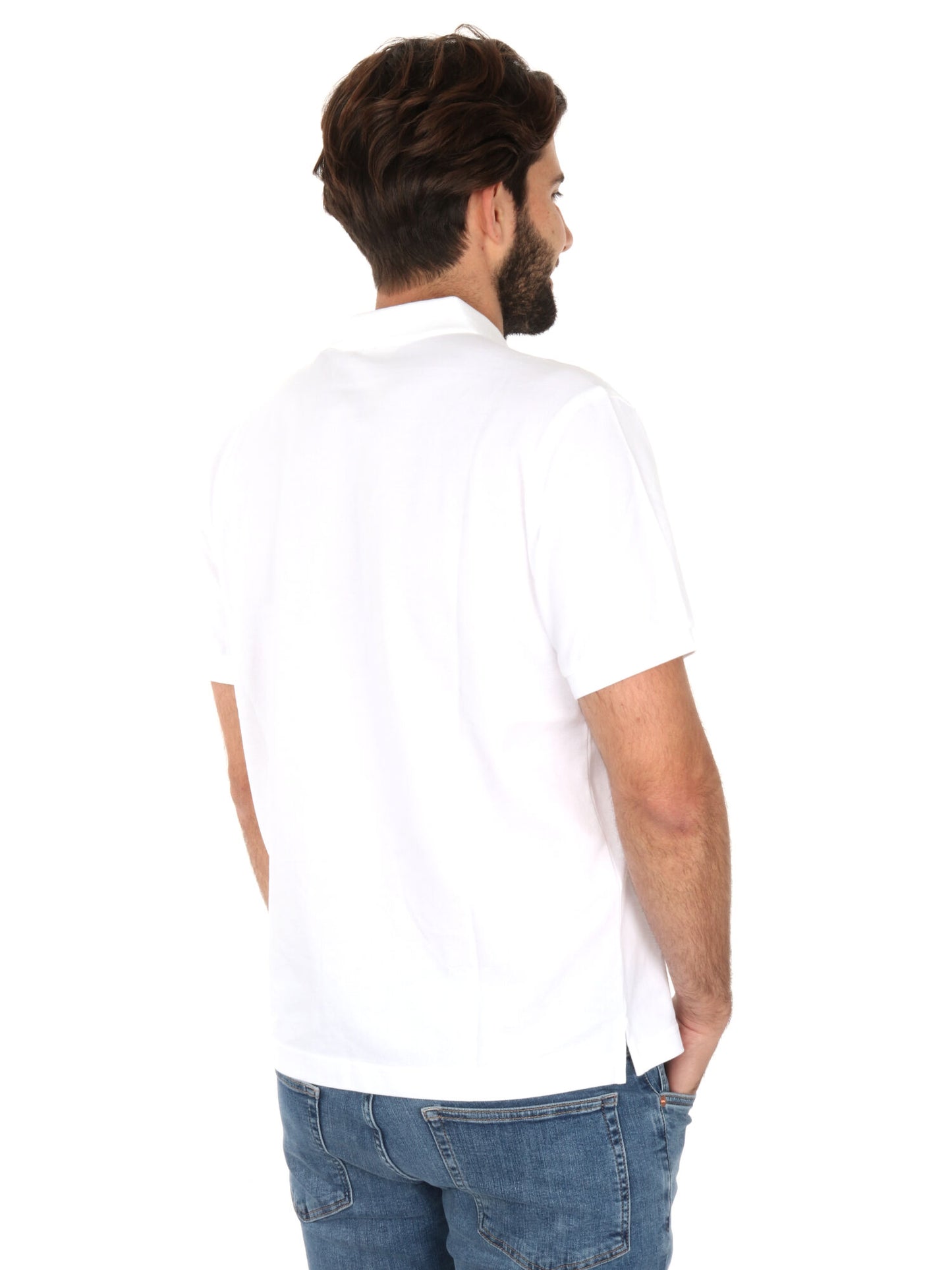 POLO IN PIQUE GANT UOMO BIANCO