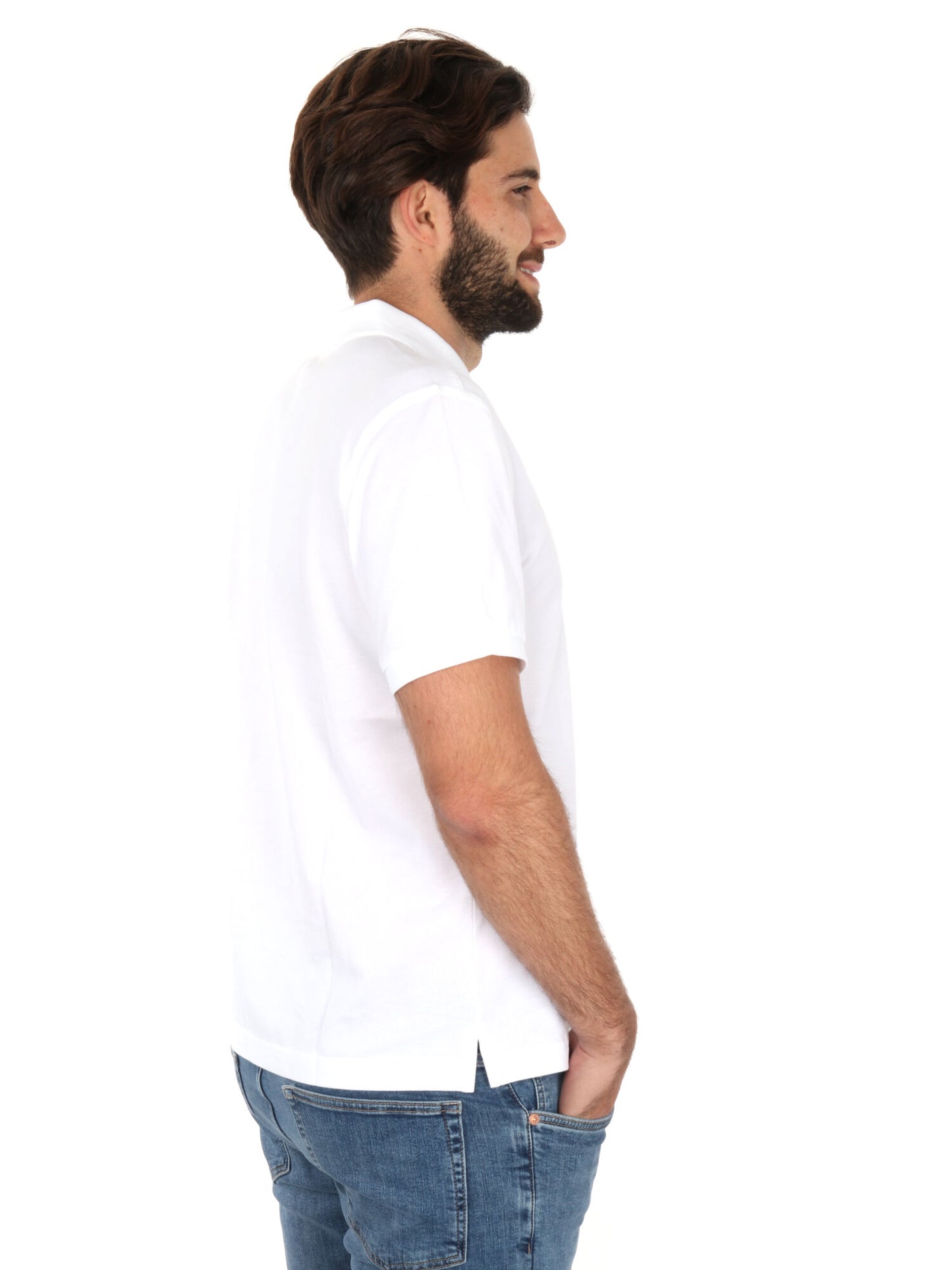 POLO IN PIQUE GANT UOMO BIANCO